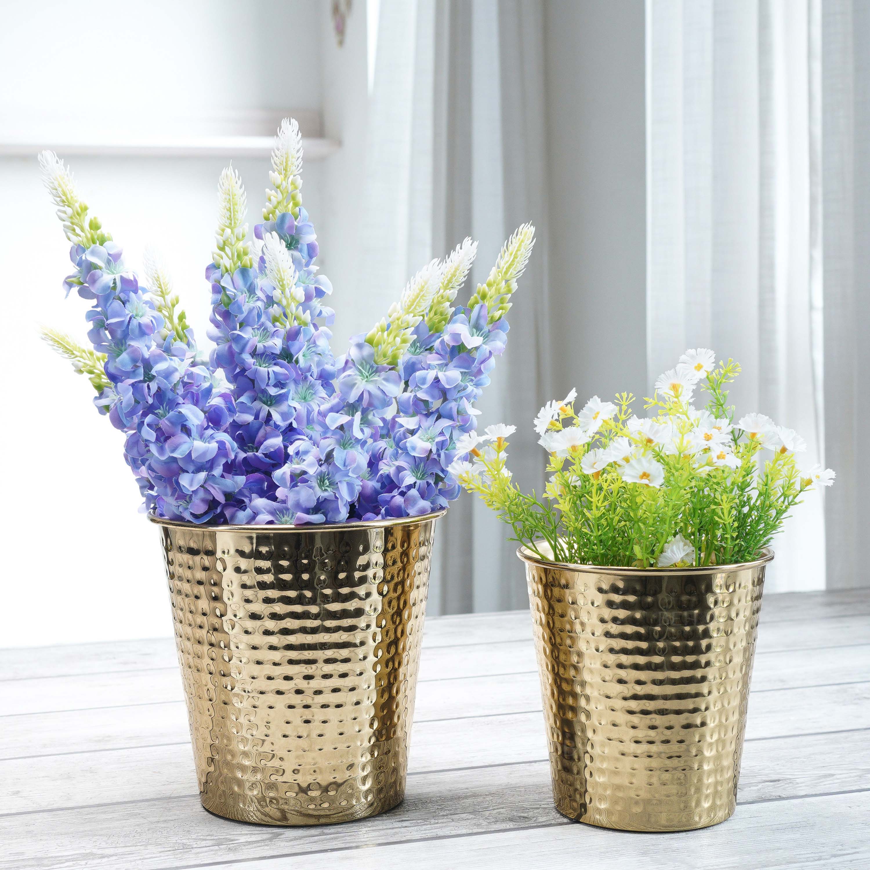 Bucket Metal Planter, Set (Pot Only)