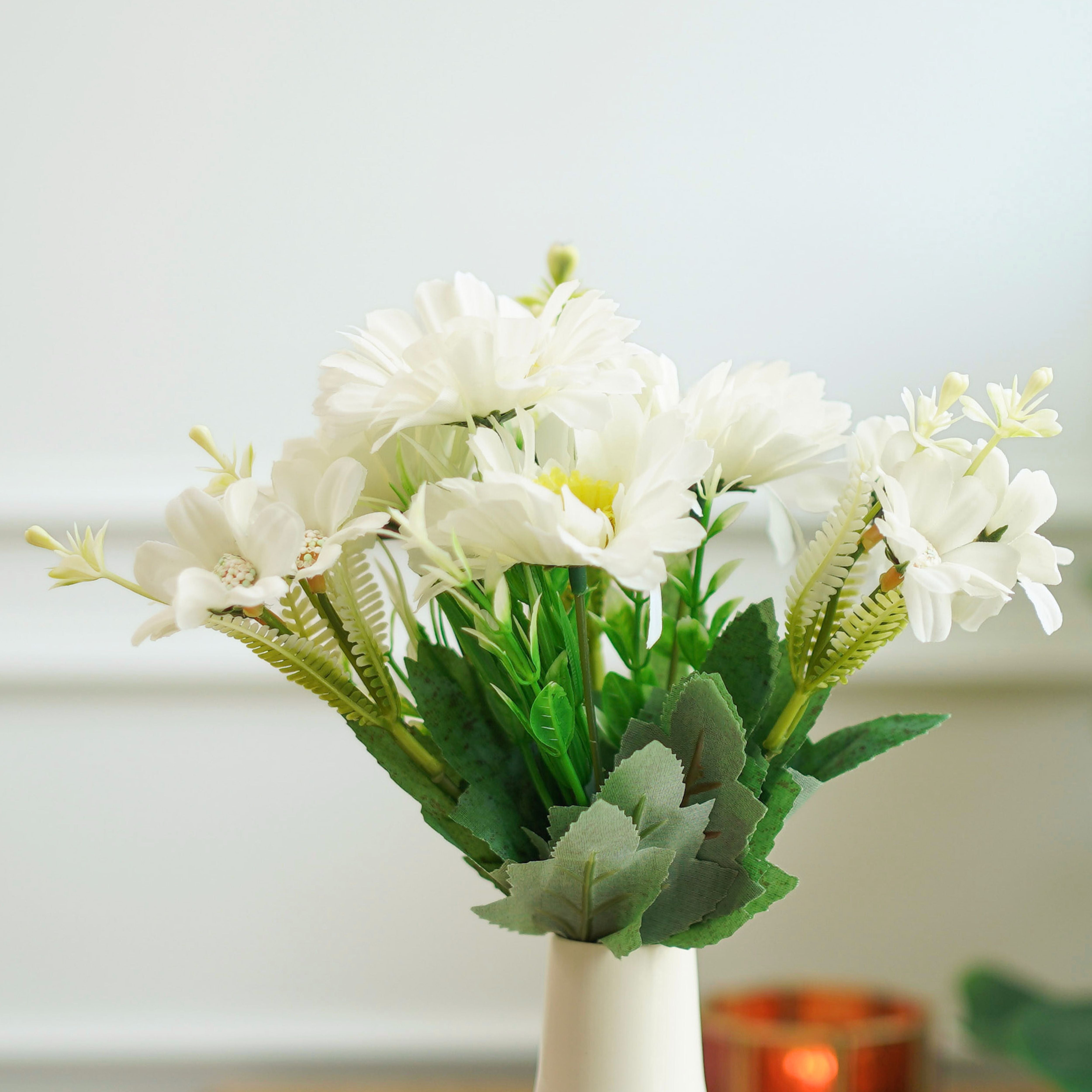 White Radiance Flower Arrangement (Faux Flower)