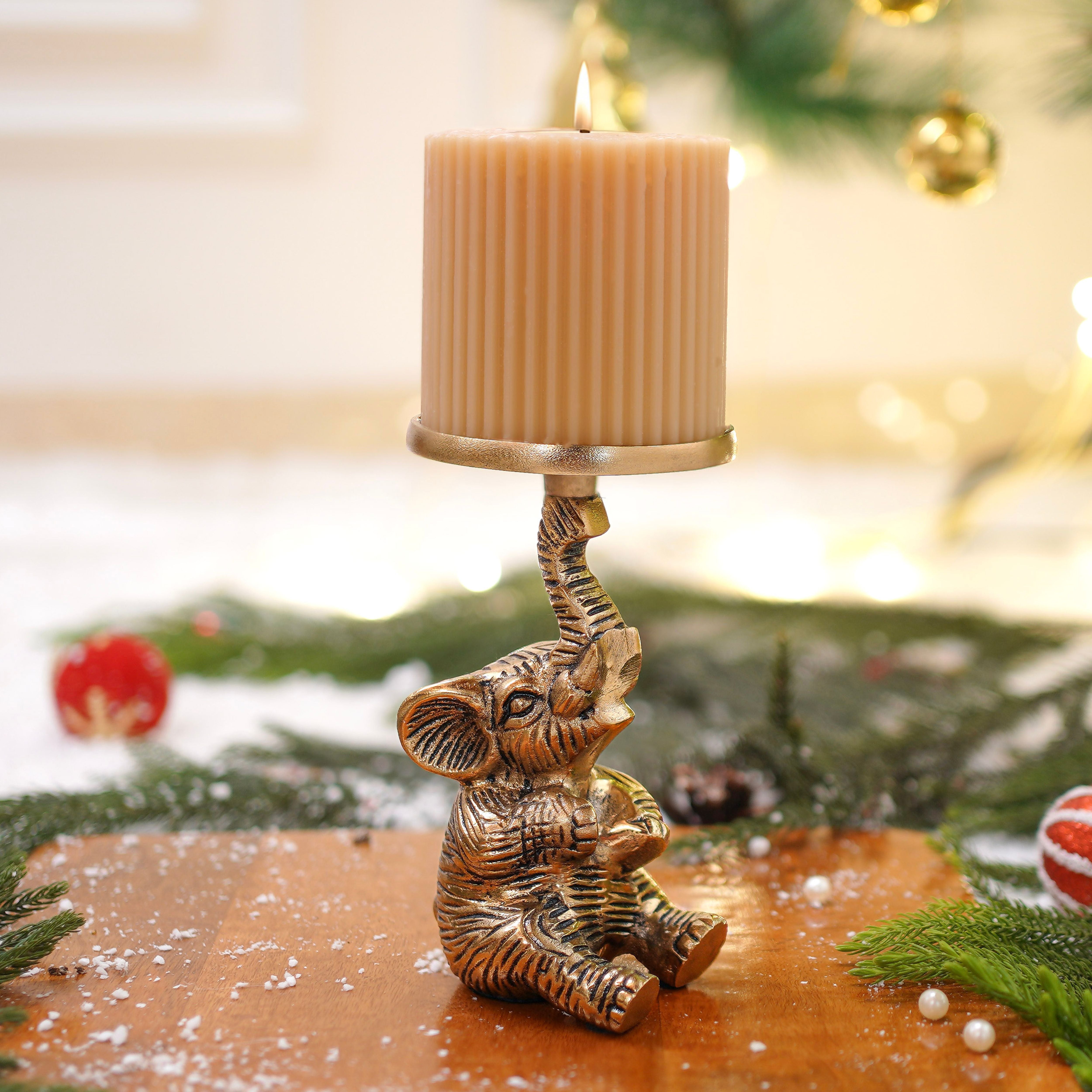 Baby Elephant Candle Holder