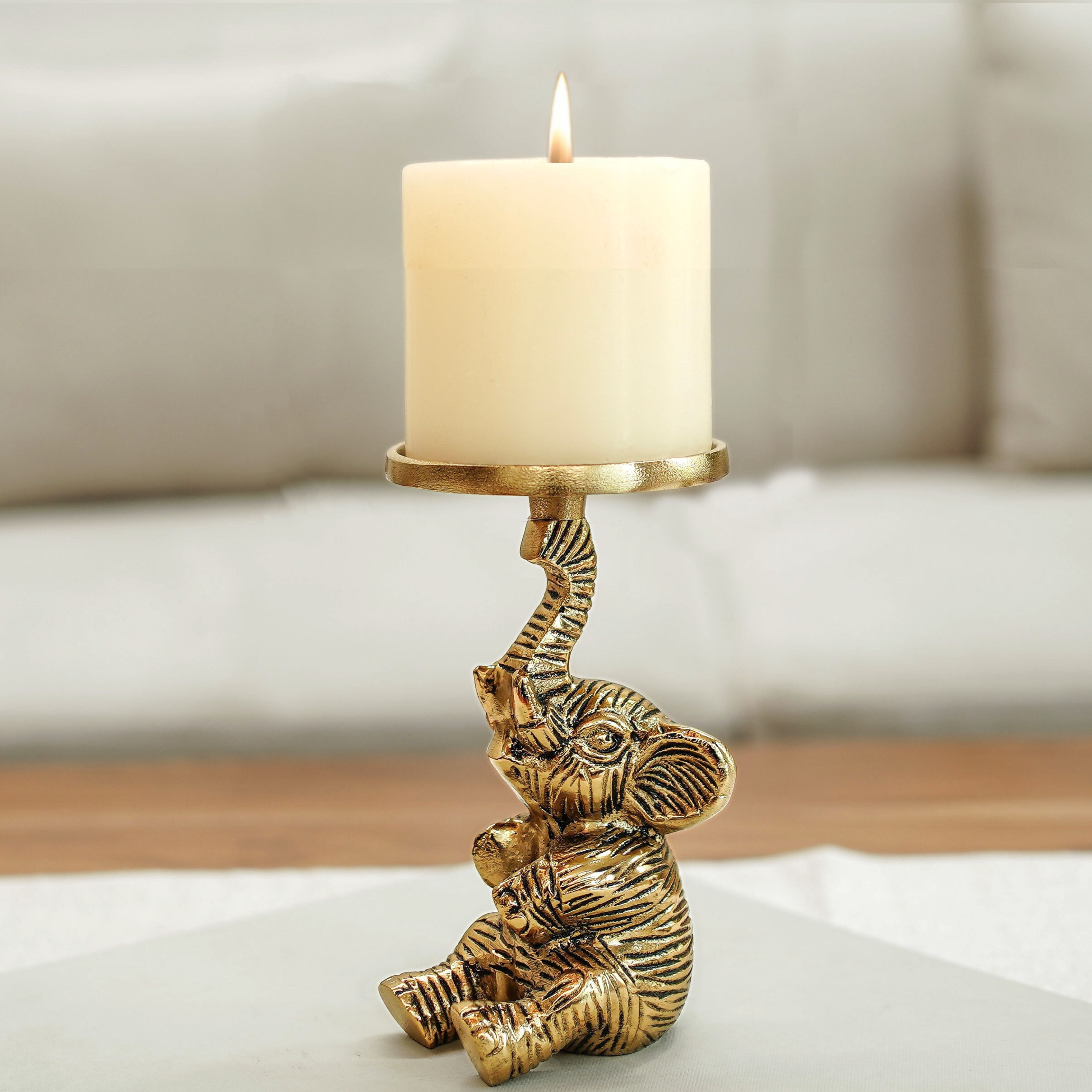 Baby Elephant Candle Holder