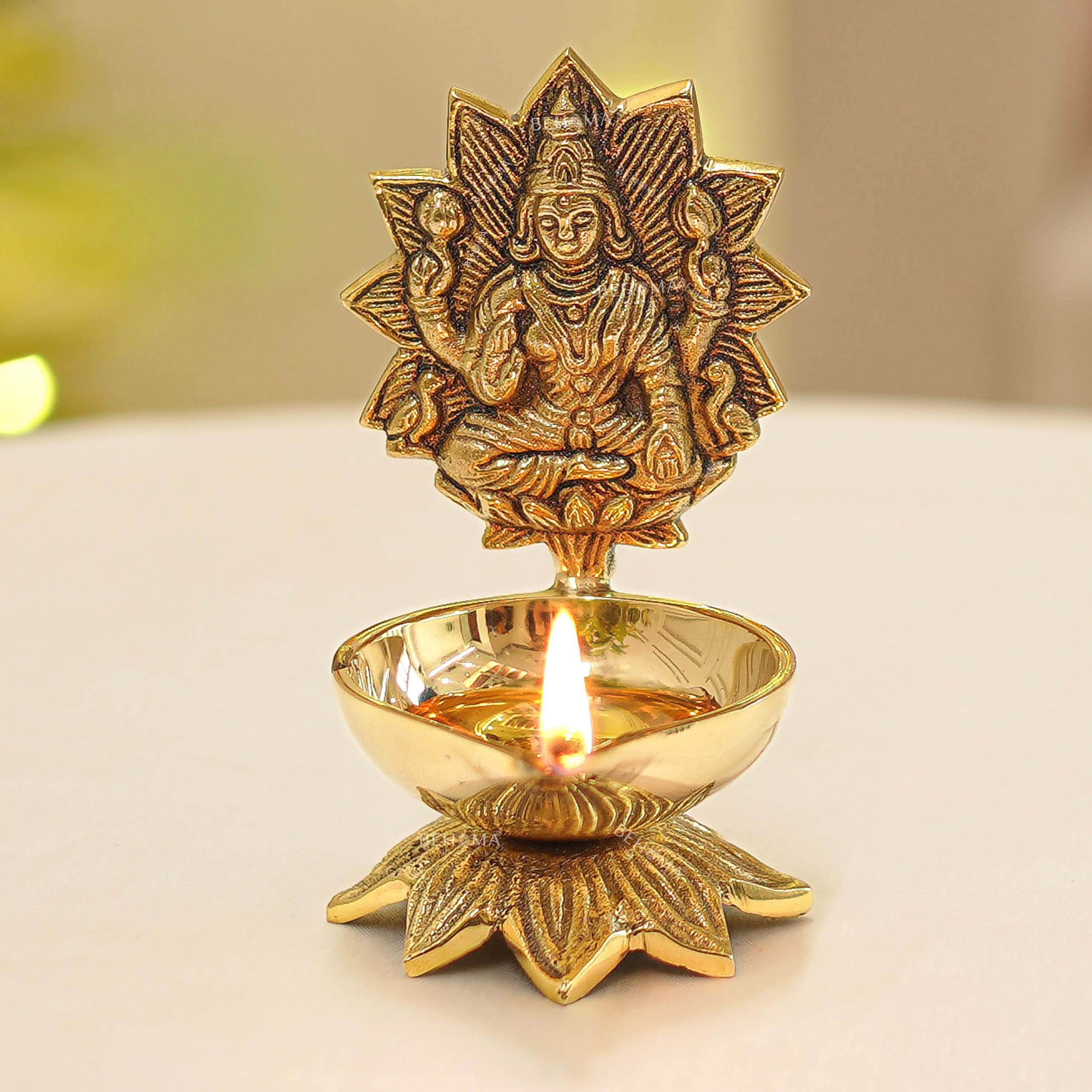 Brass Lakshmi Diya
