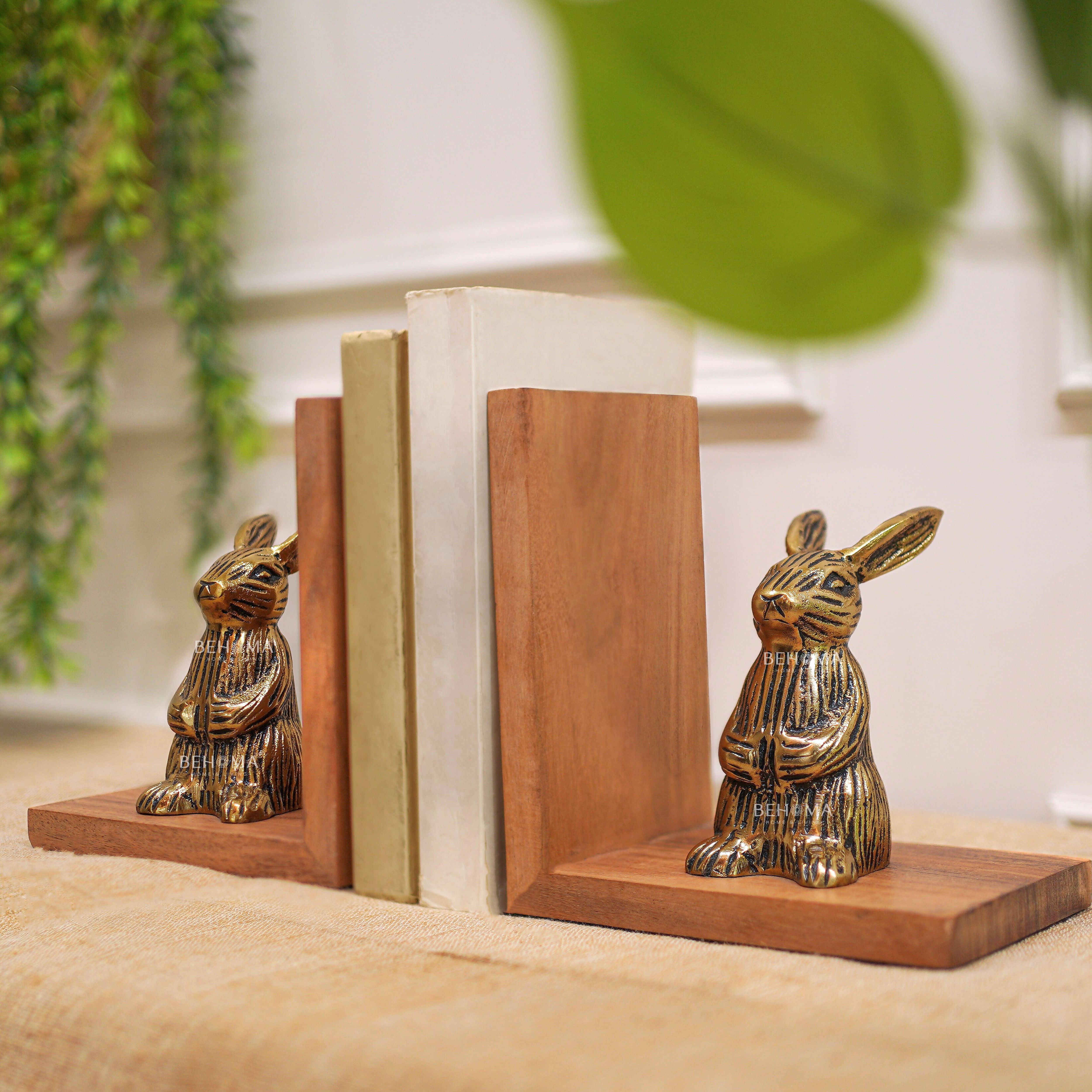 Rabbit Bookends Set