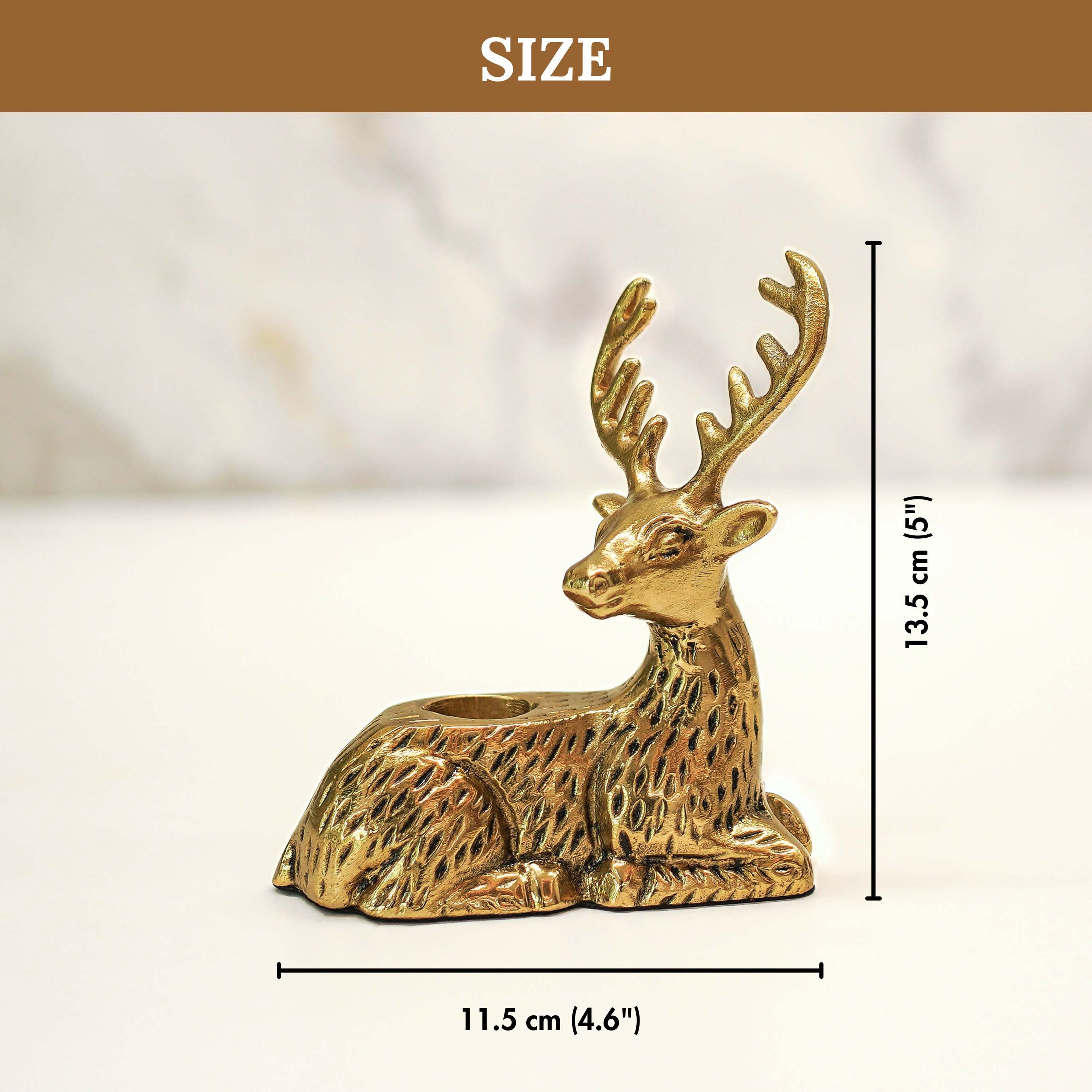 Deer Candle Holder, Gift, Birthday Gift, Housewarming gift, Gift Under 1000, Christmas Gift, Christmas decor, christmas deer figurines, christmas deer decorations