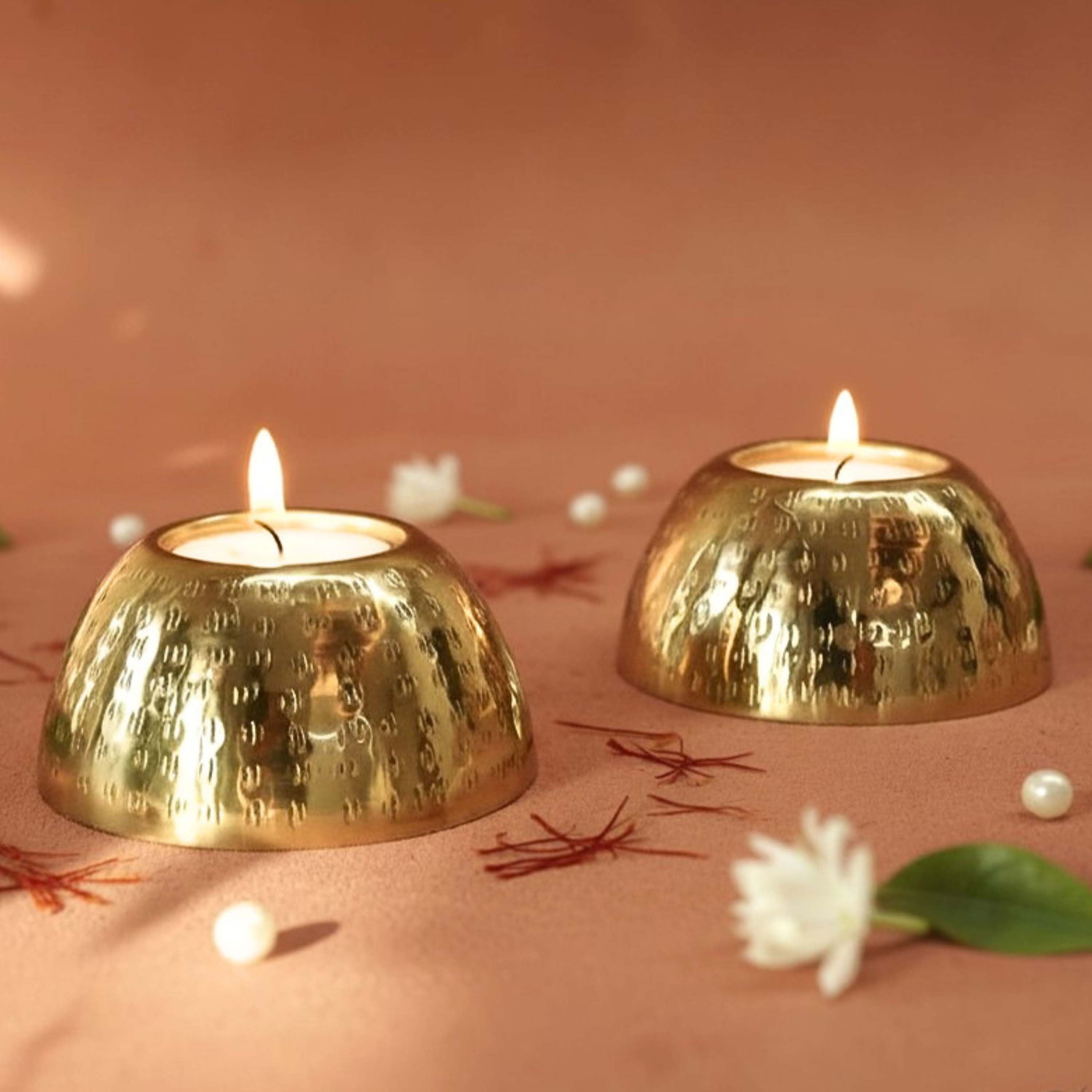 Pebble Bowl Tealight Holder, Set