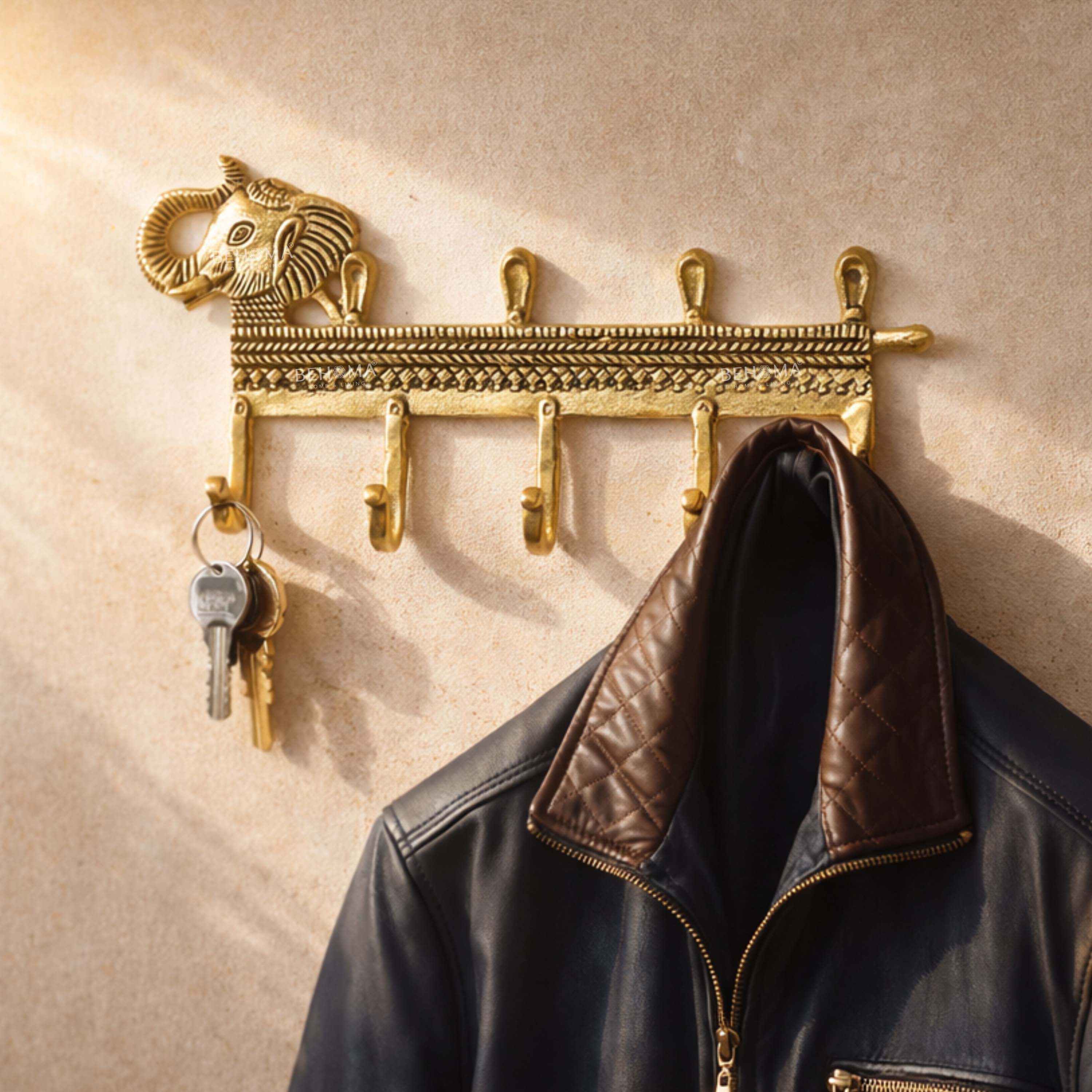 Elephant Key Holder, Aluminium