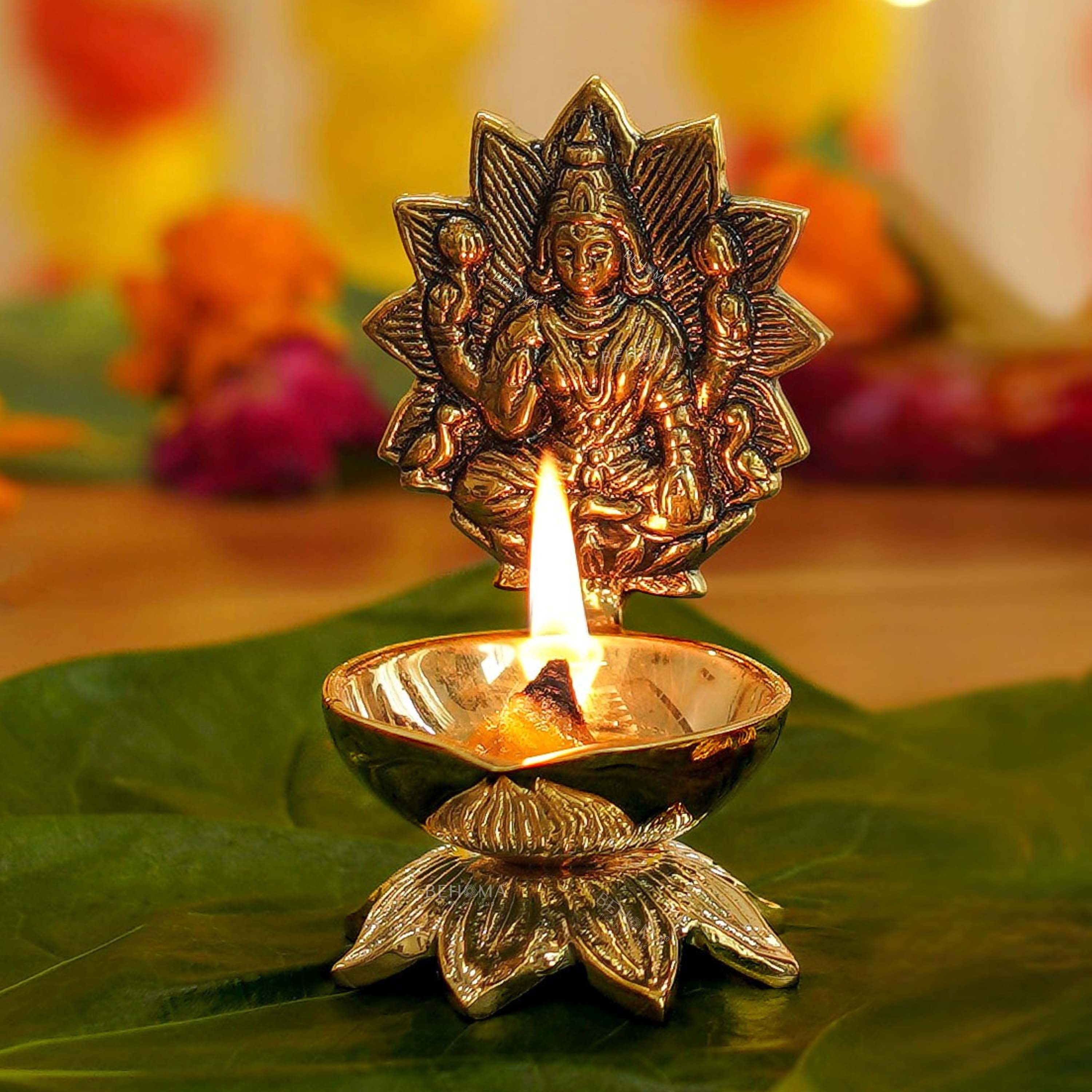 Brass Lakshmi Diya
