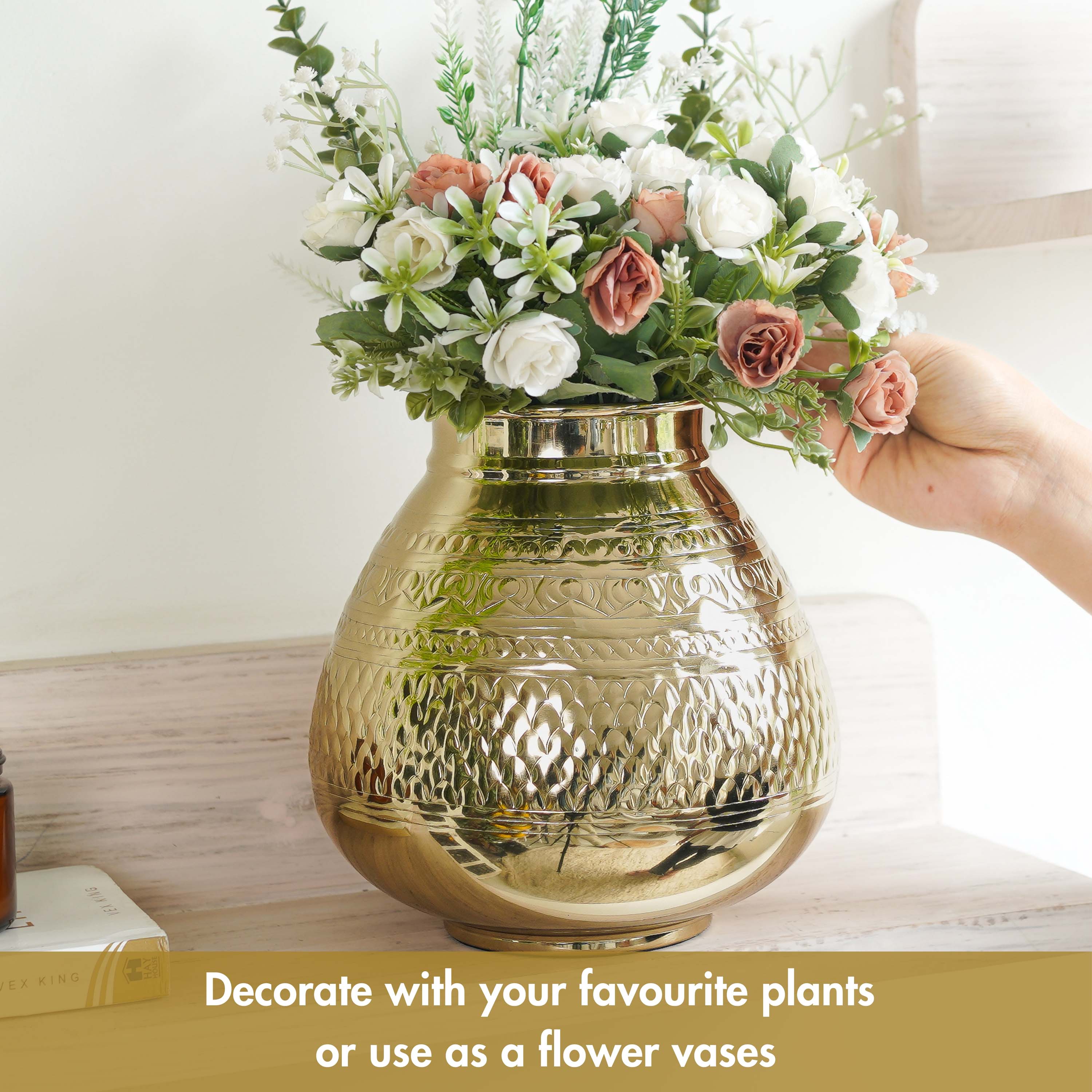 Metal Vase, metal flower vase, housewarming, anniversary gift