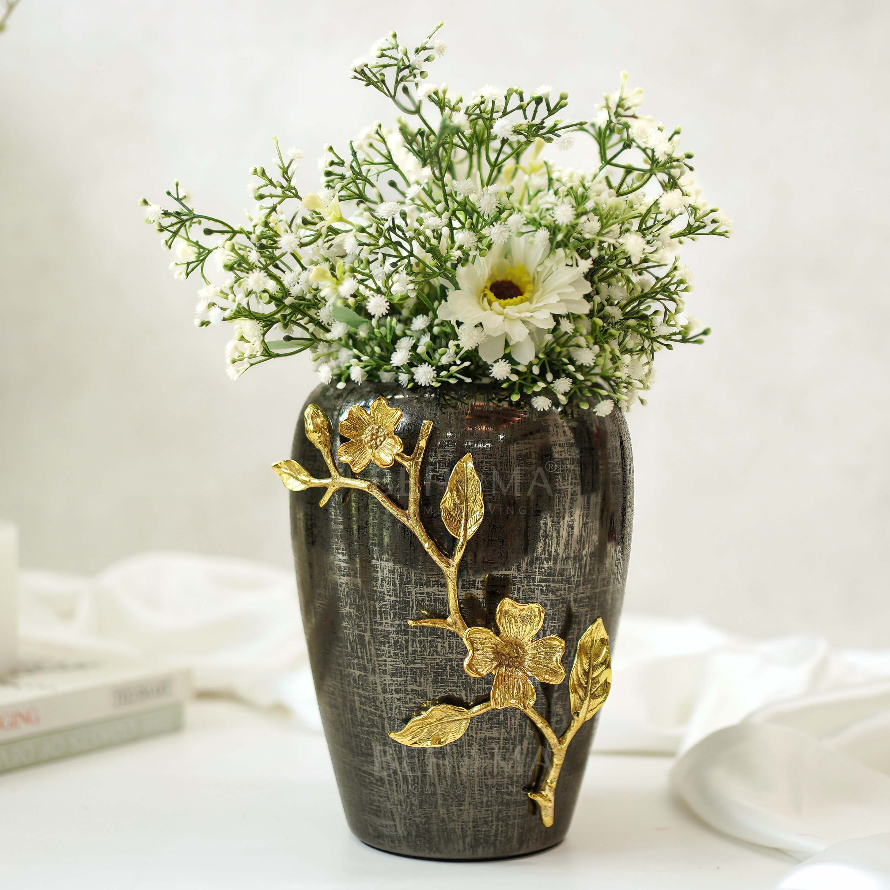 Stainless Steel Black Vase