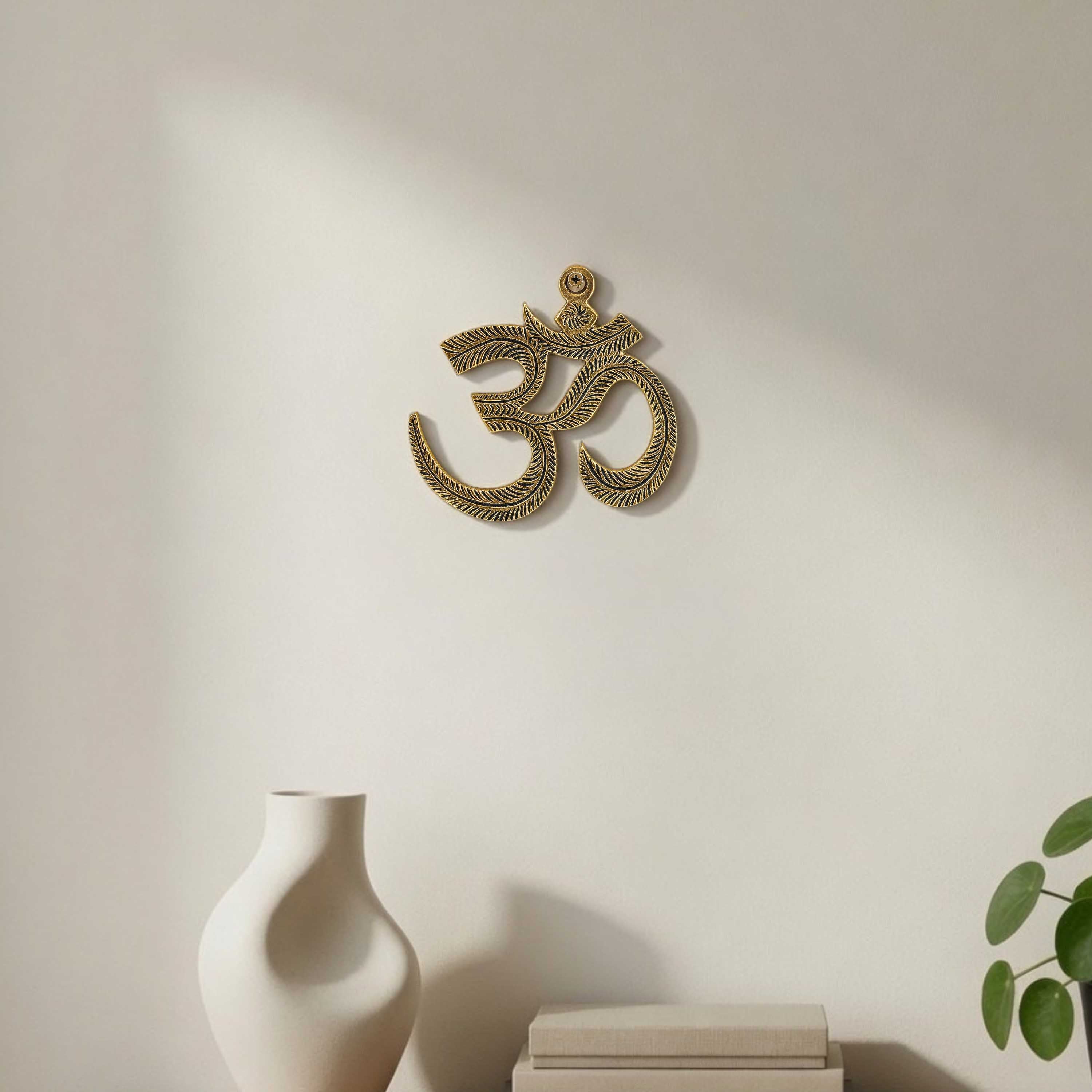 Brass Om Wall Hanging