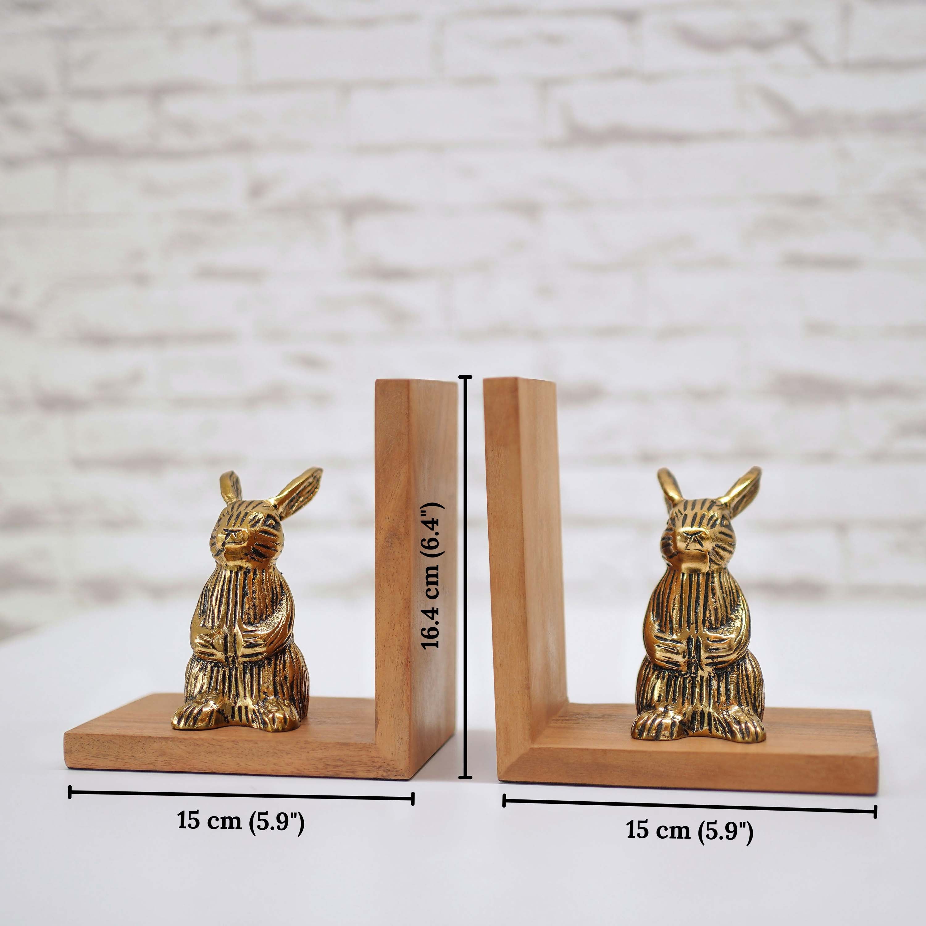 Rabbit Bookends Set