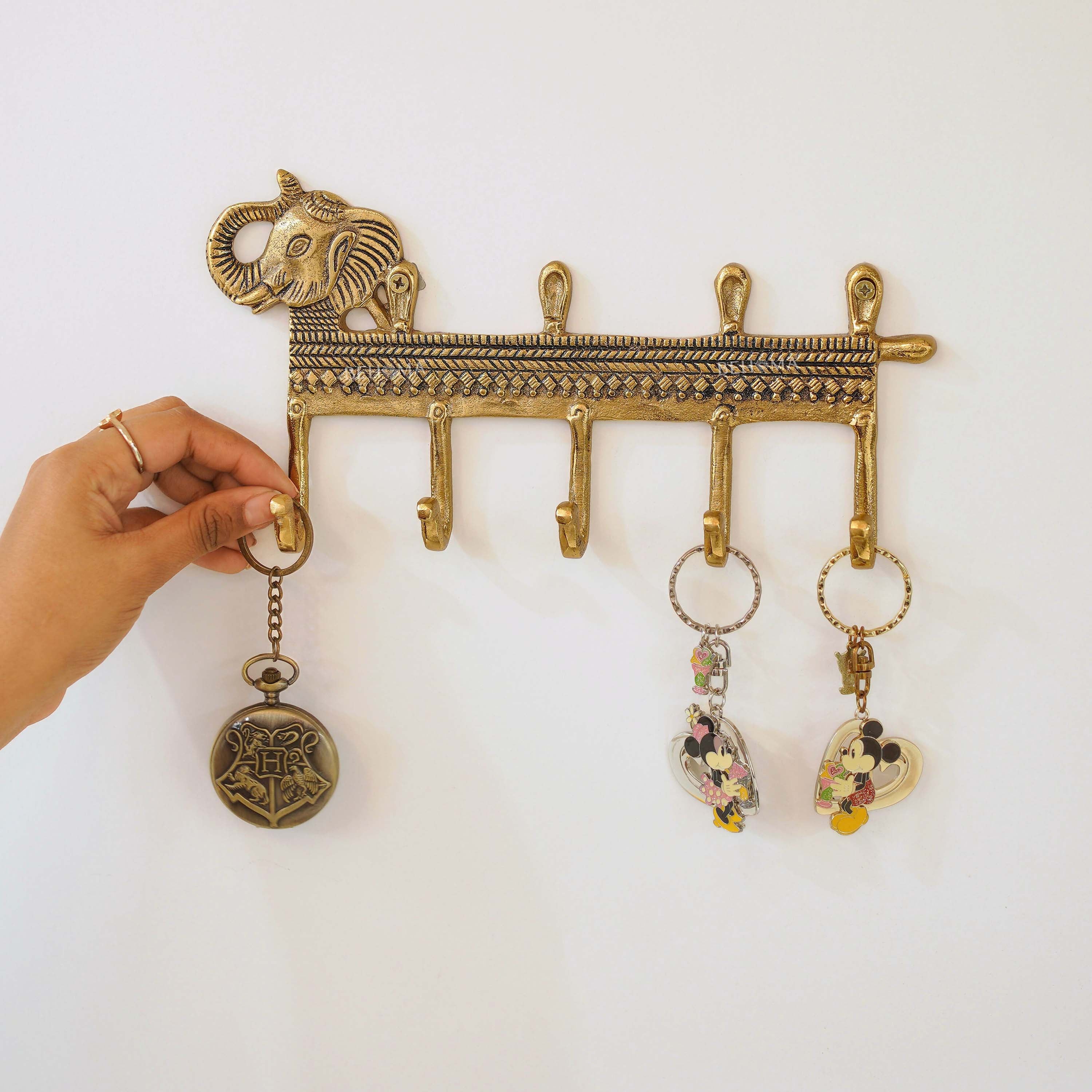 Elephant Key Holder, Aluminium