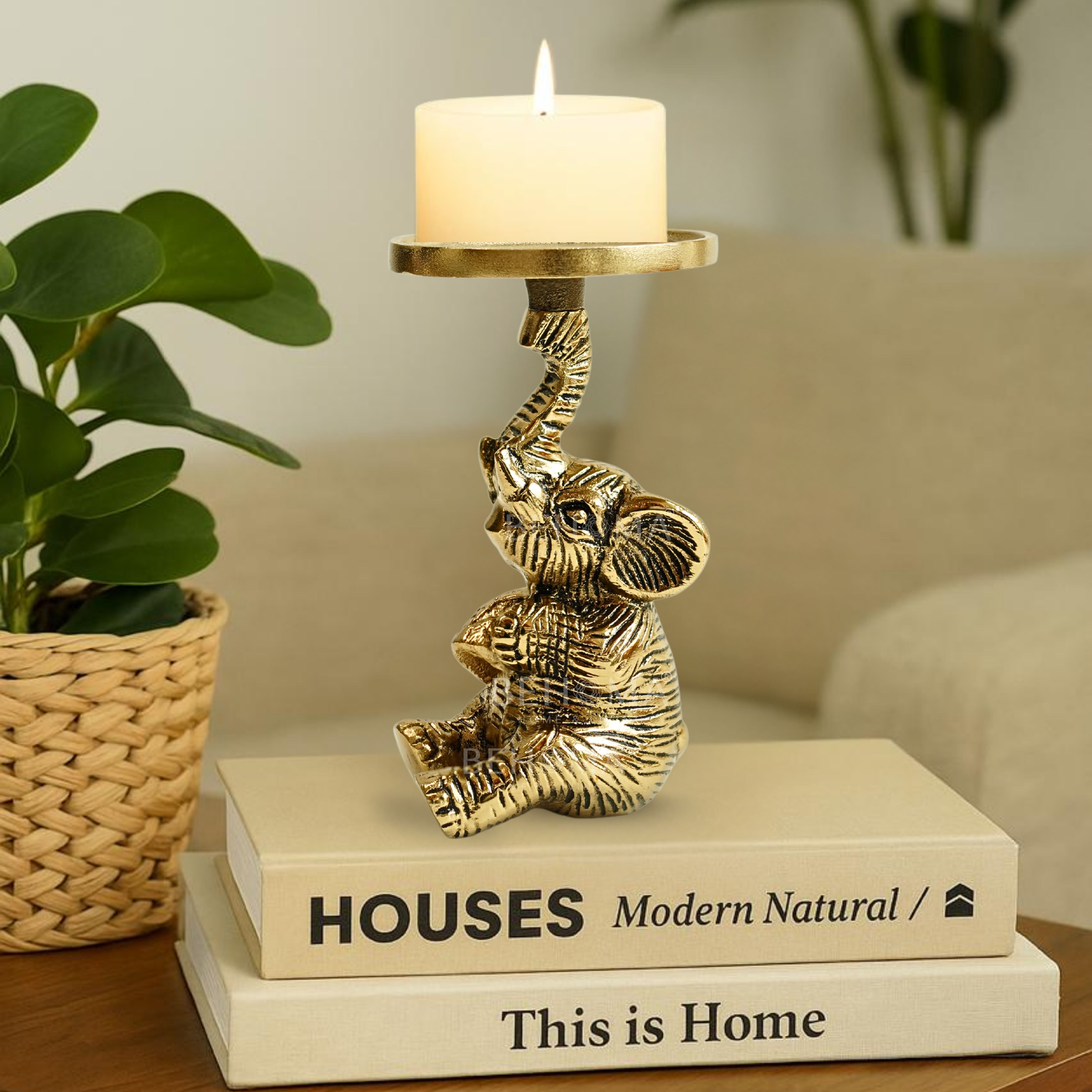 Baby Elephant Candle Holder
