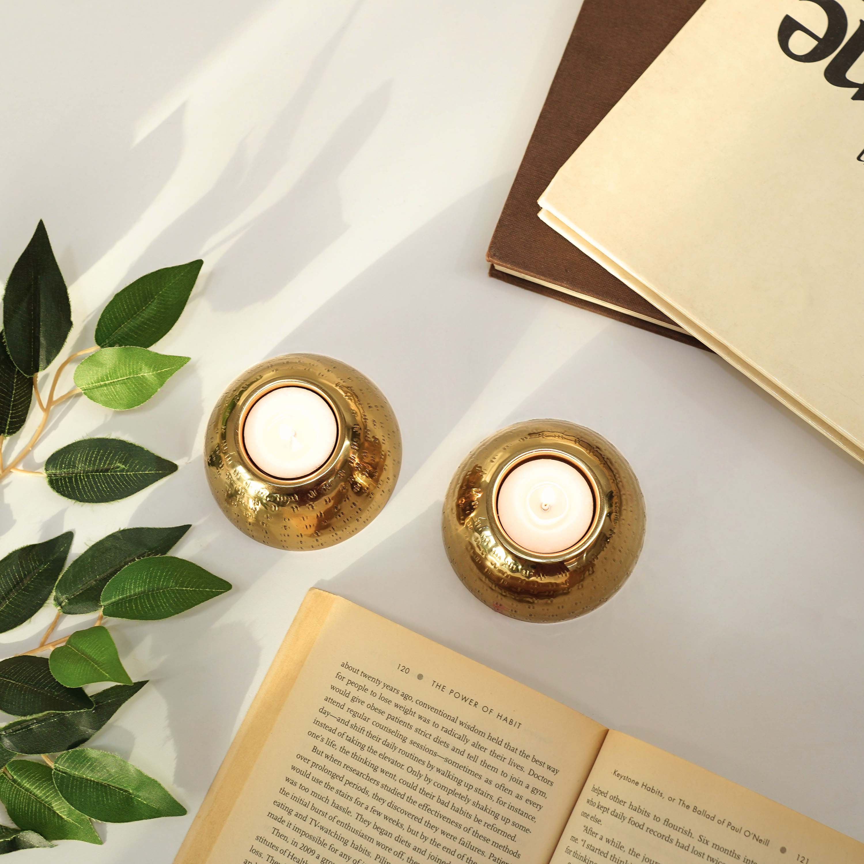 Pebble Bowl Tealight Holder, Set