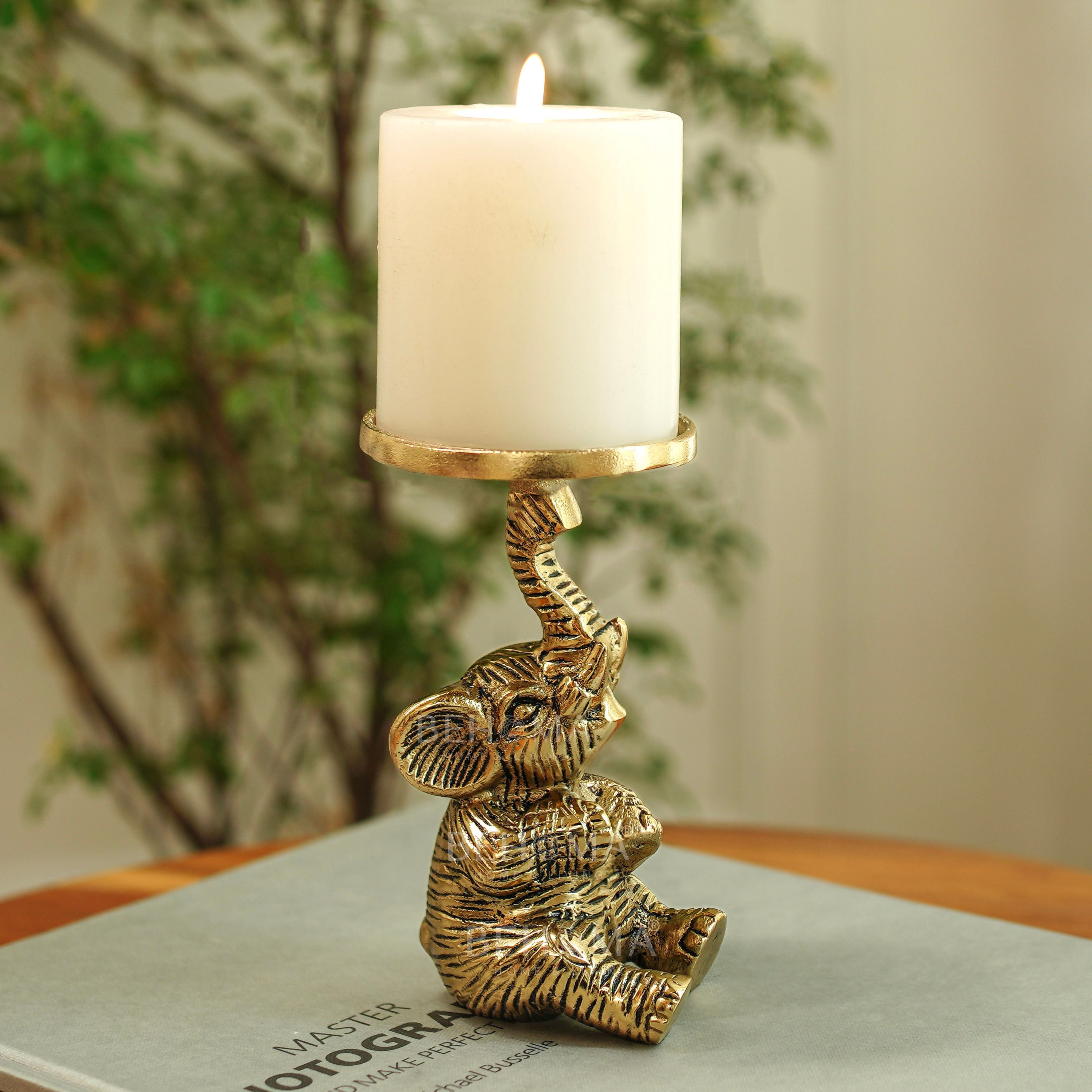 Baby Elephant Candle Holder