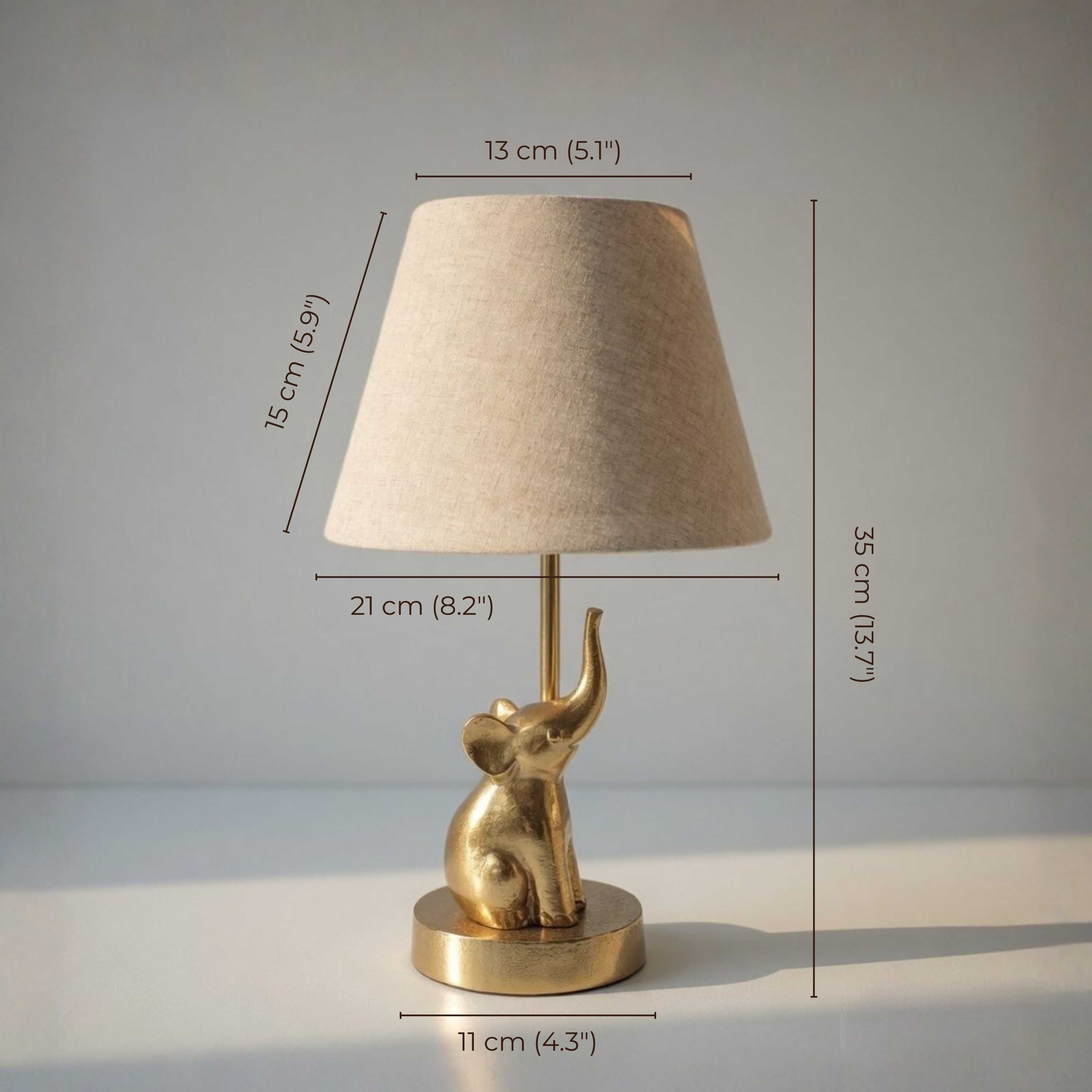 Elephant Figurine Table Lamp