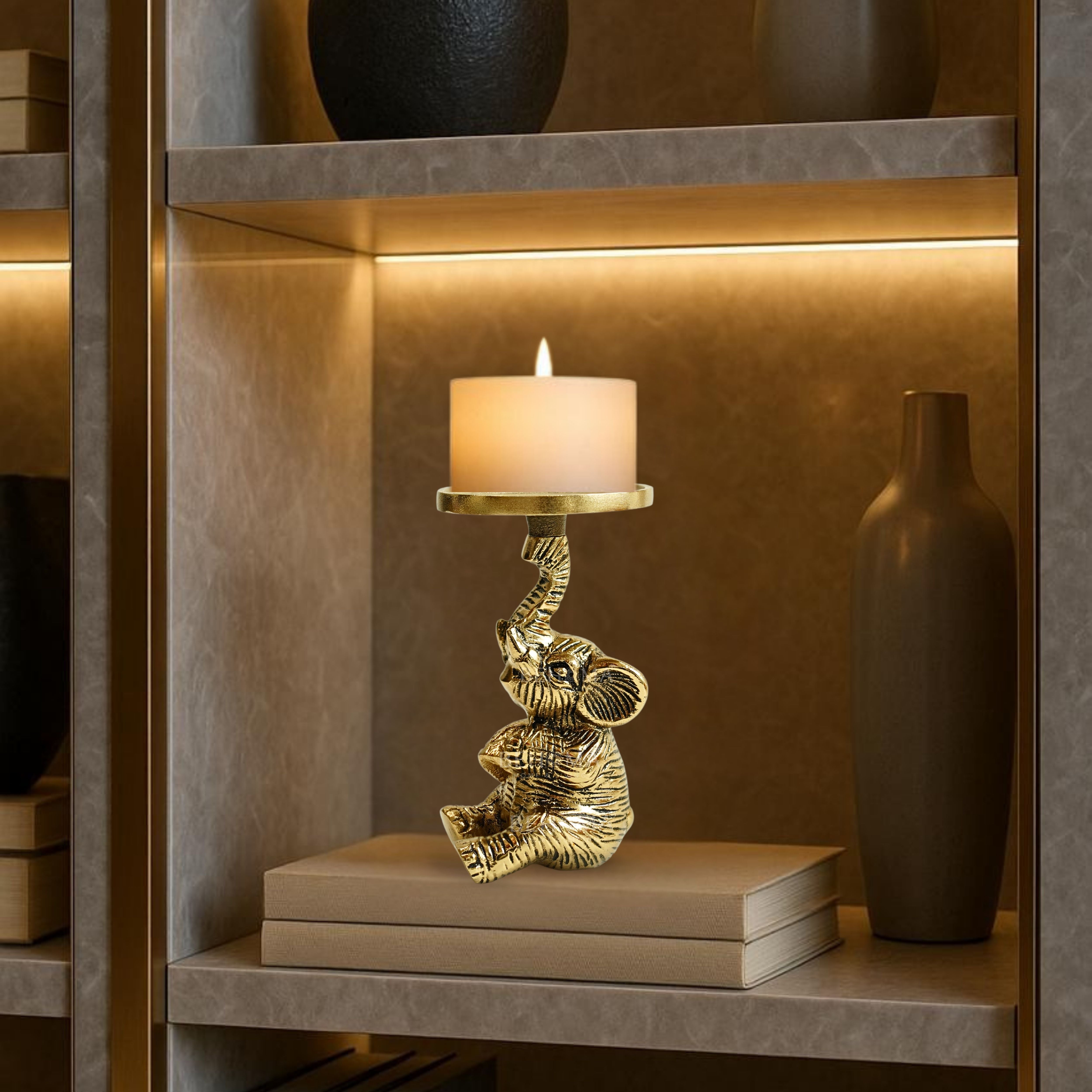 Baby Elephant Candle Holder