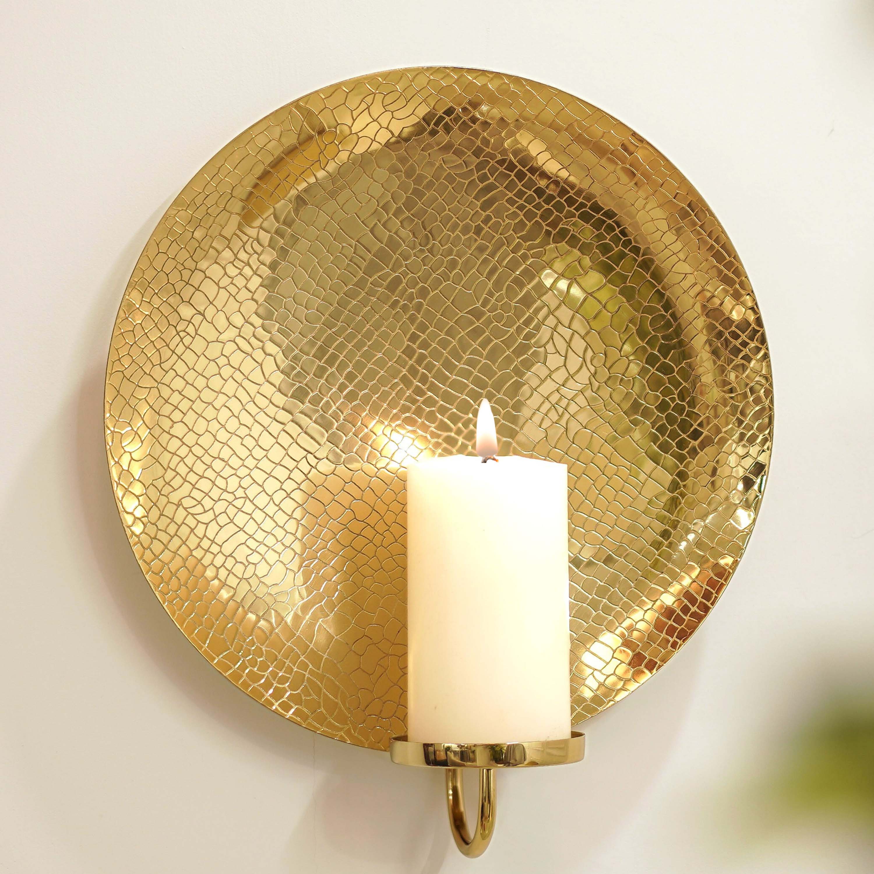 Golden Crackled Texture Wall Sconce