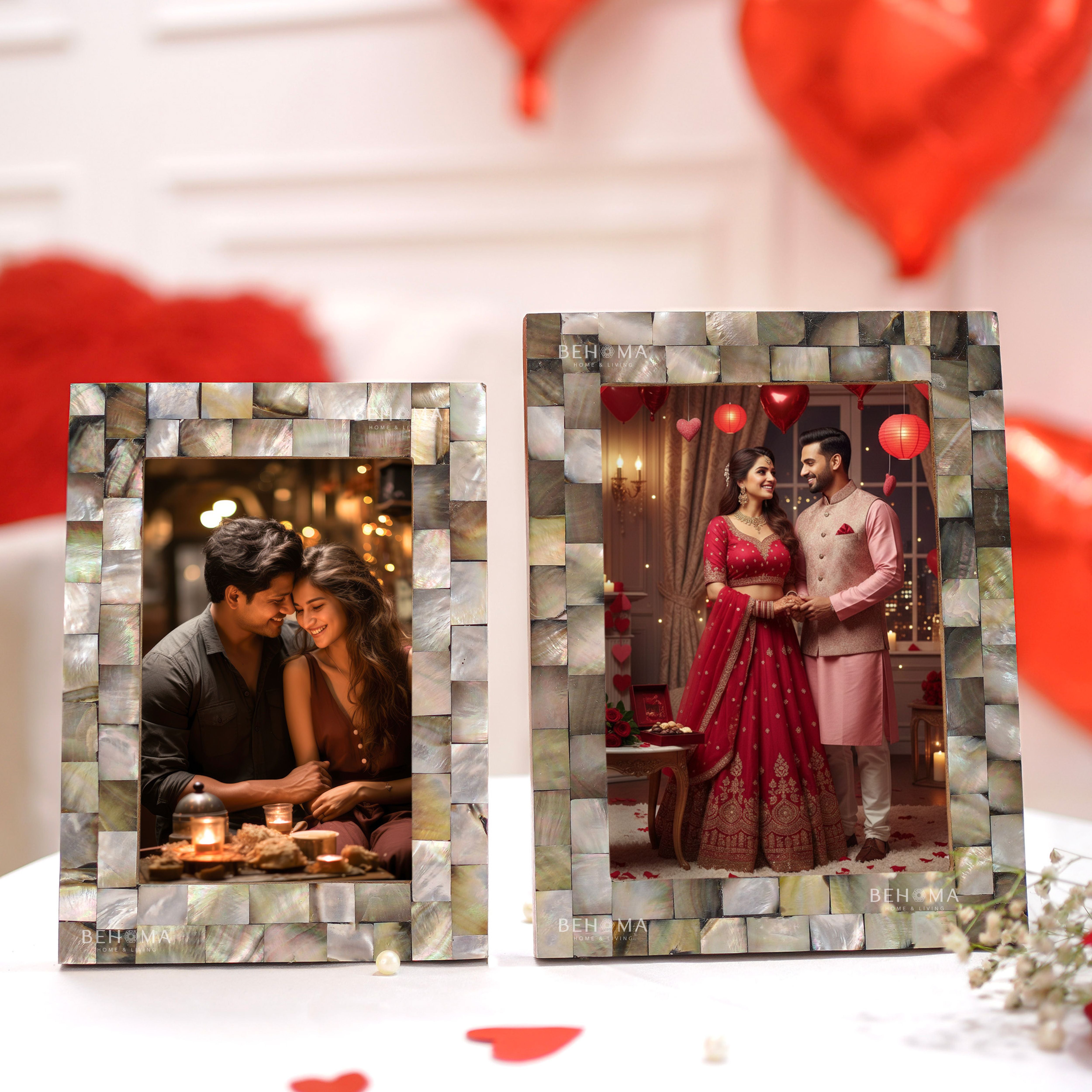 Pearl Photo Frame Black -(4x6) & (5x7)