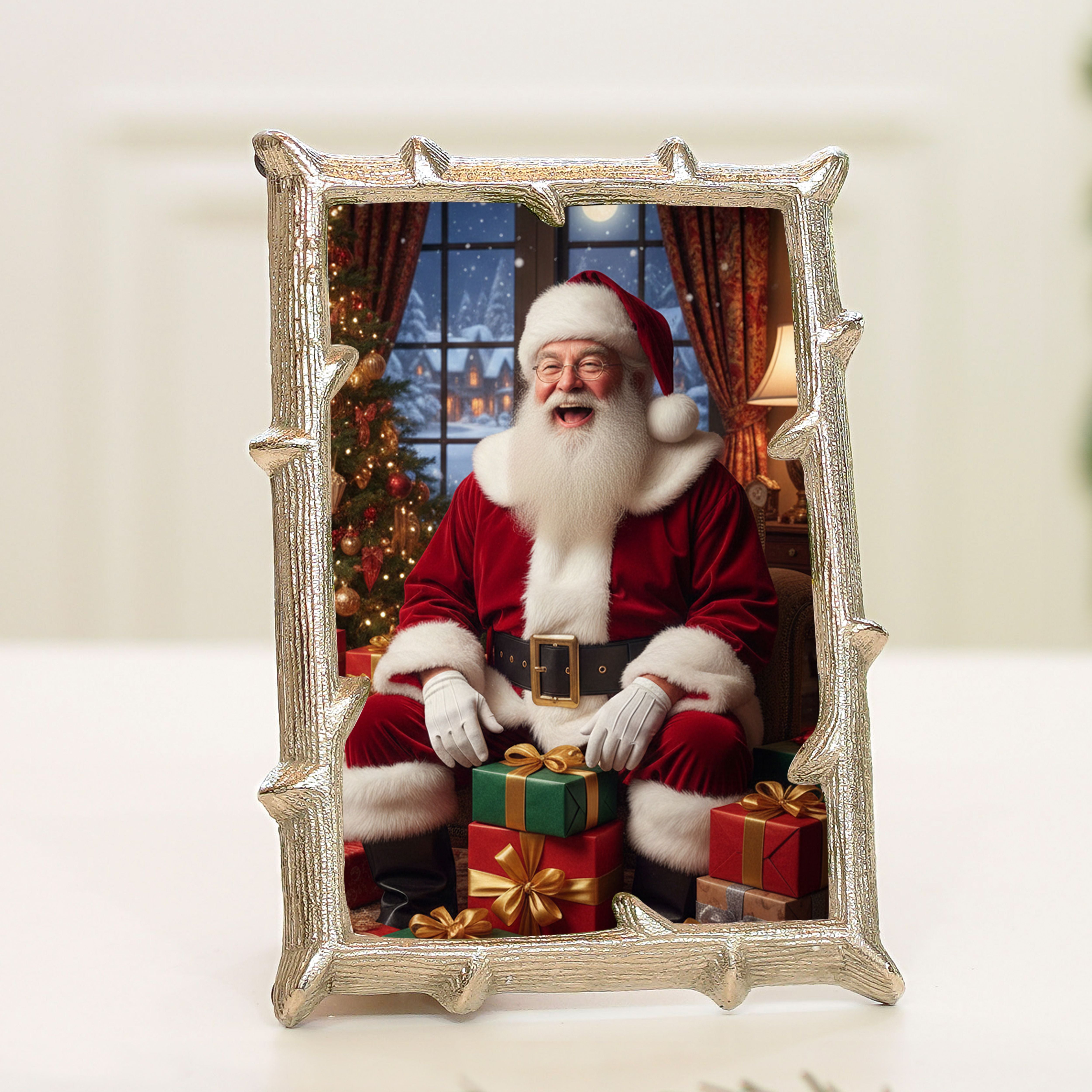 Metal Twig Frame, Silver - (4x6)