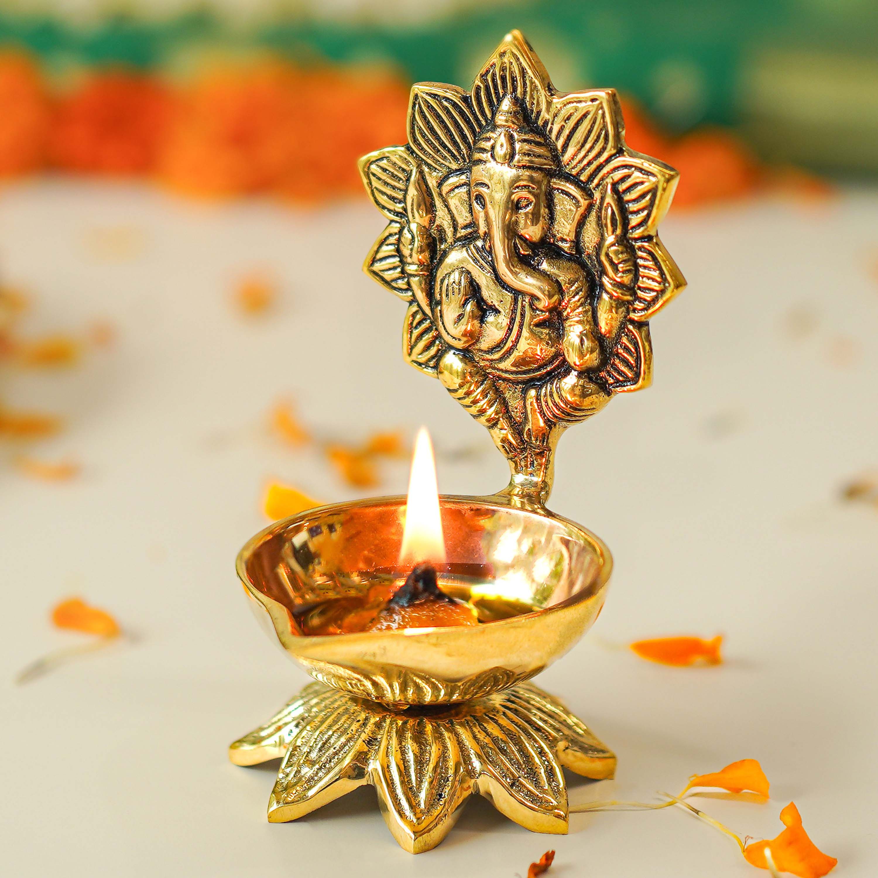 diyas decoration, Diwali Gift, Diwali Gifts, brass diyas, brass diya for gift, Diwali gifting, diyas decoration, lotus brass diya, housewarming diyas, Ganesh diya