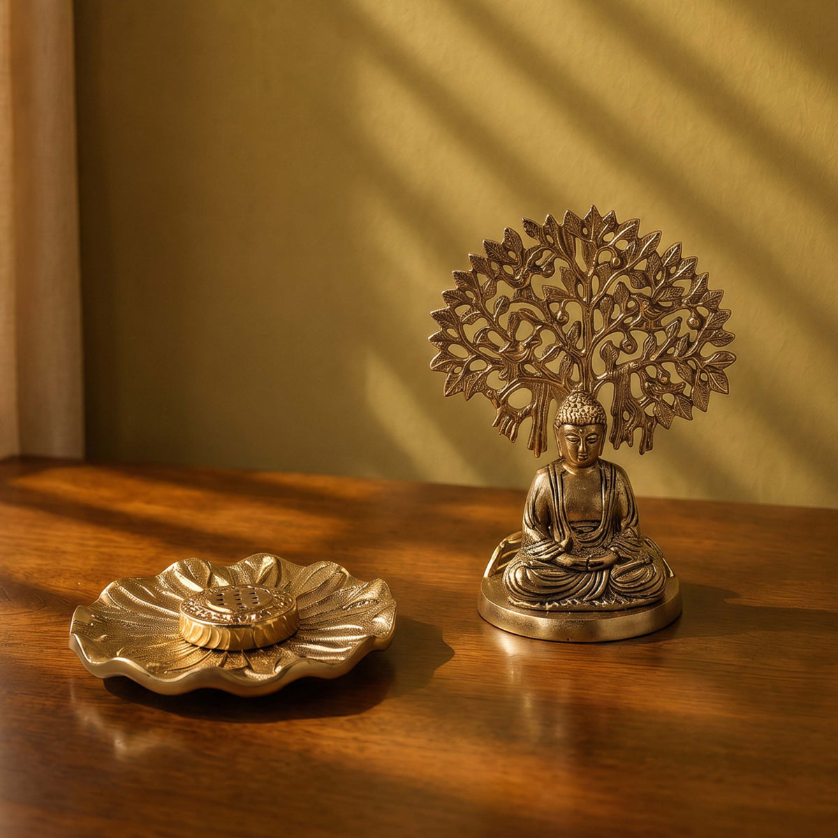 Buddha & Incense Holder Set
