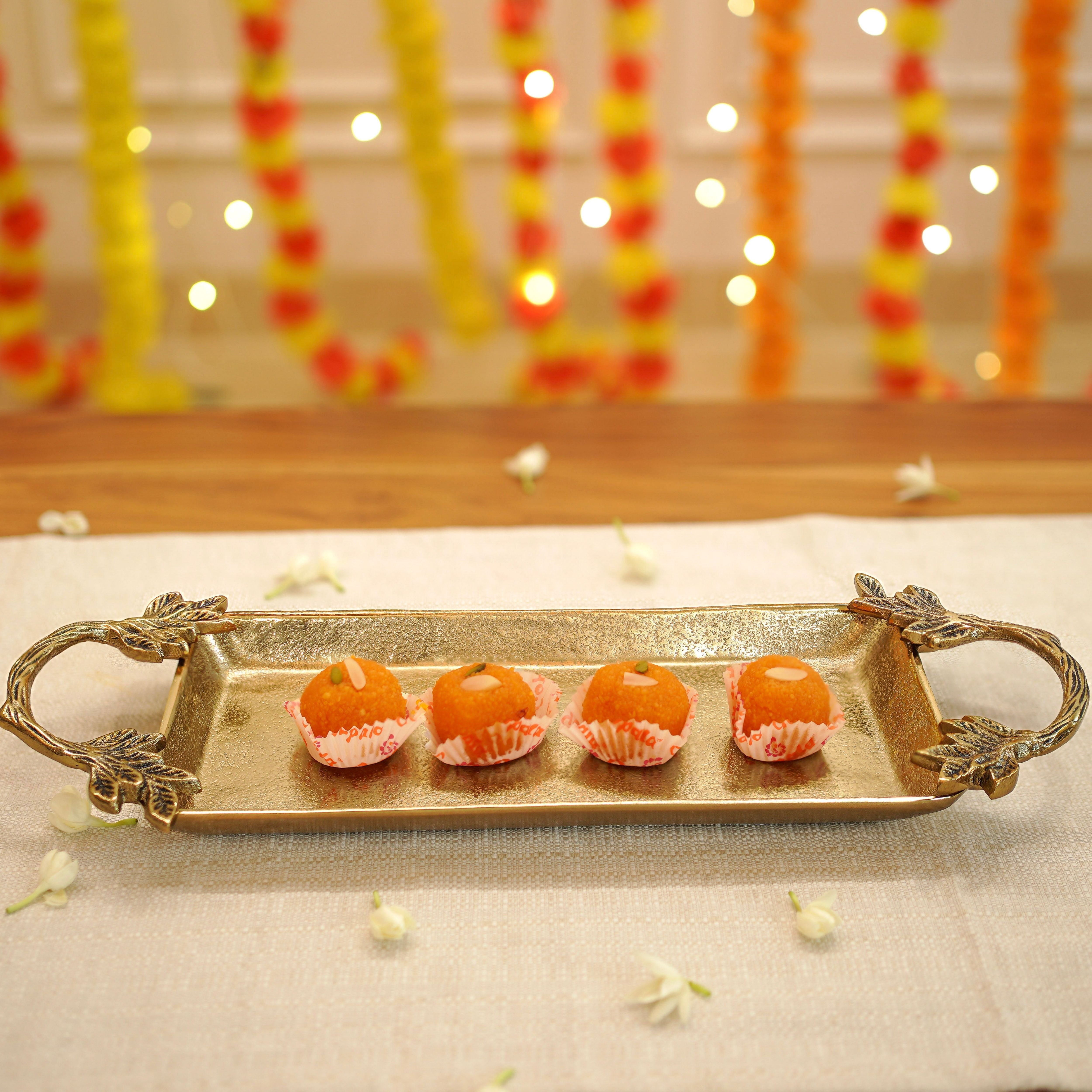 Diwali decorative tray, festive serving tray, Diwali home decor trays, Diwali Gift, Diwali Gifts