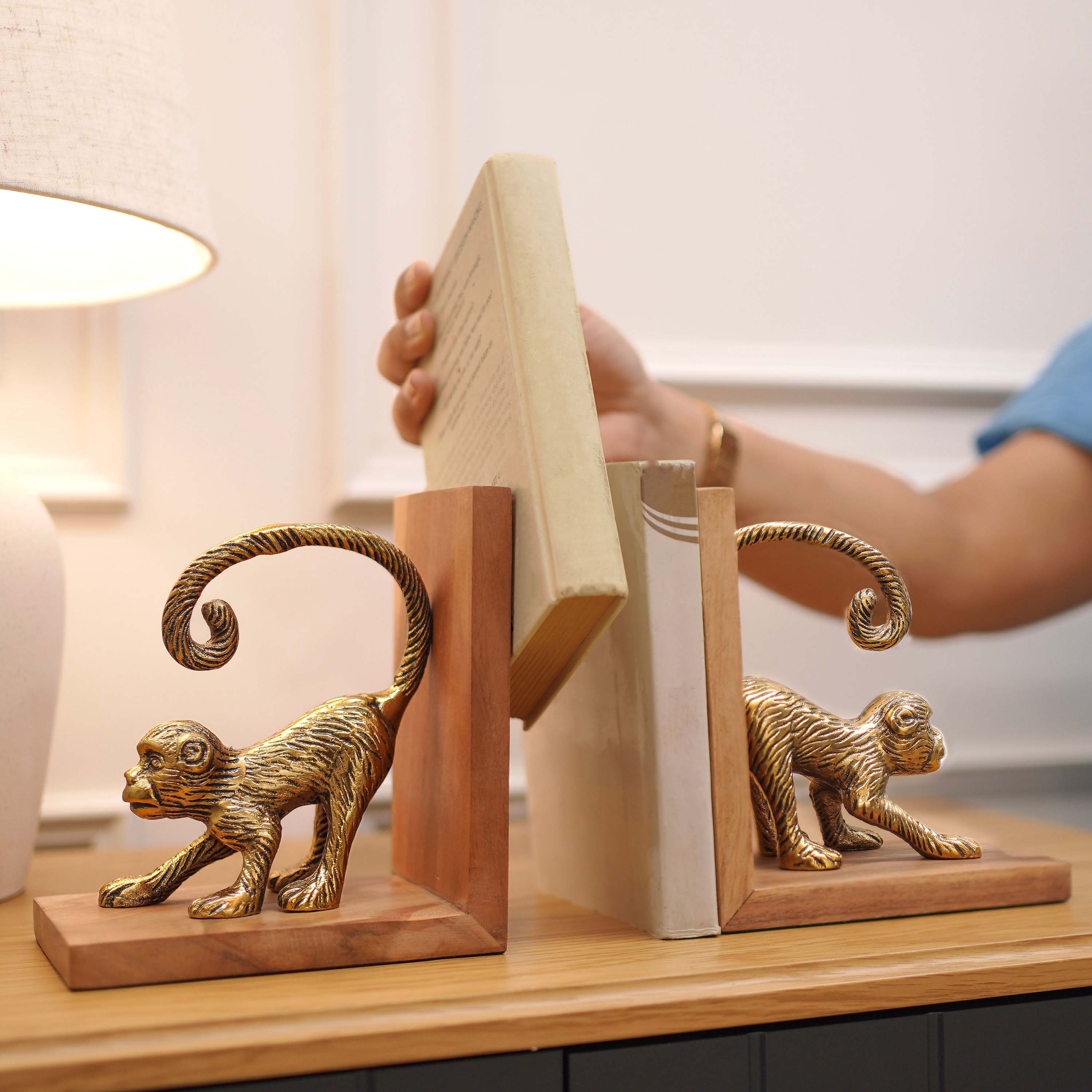 Monkey Bookends Set