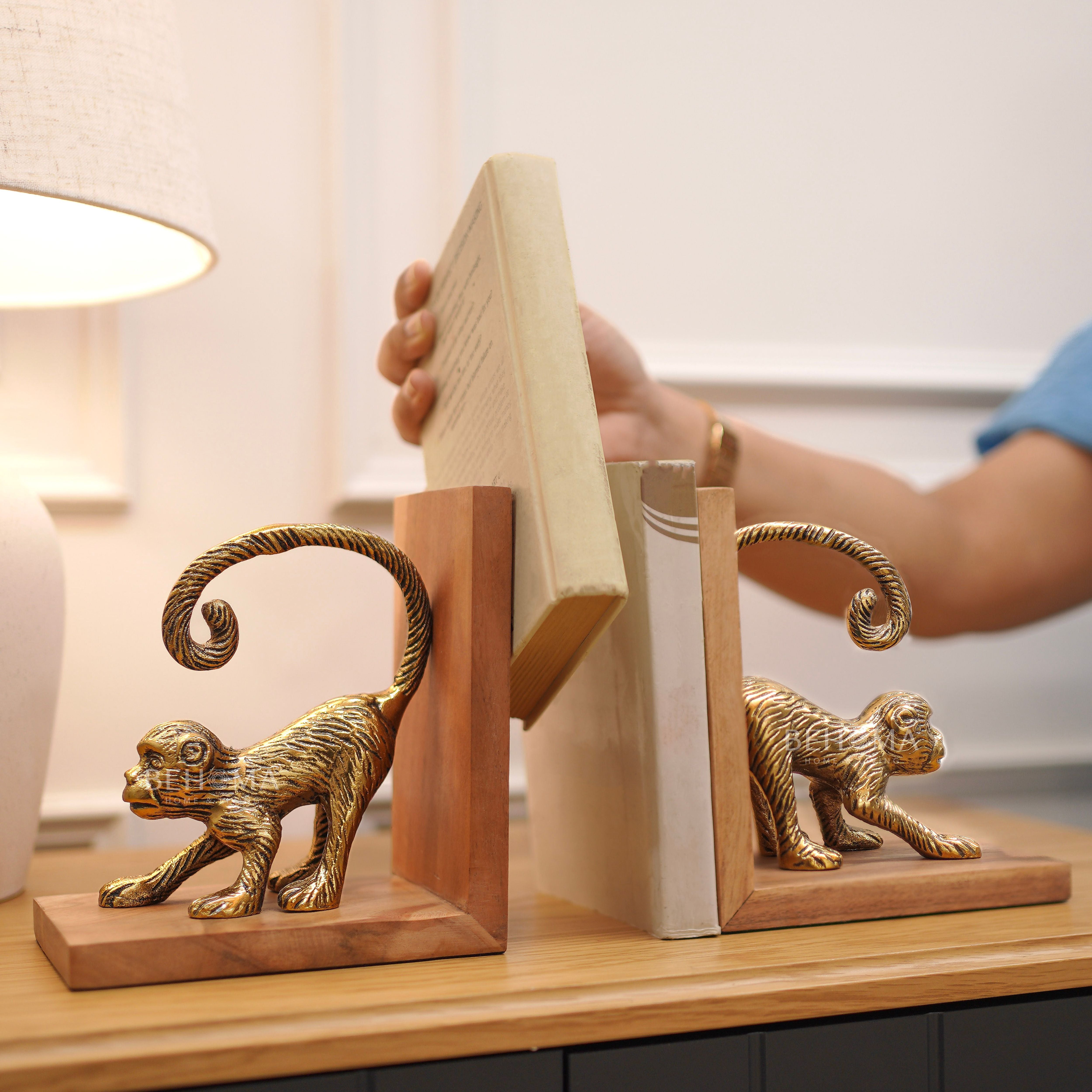 Monkey bookends set
