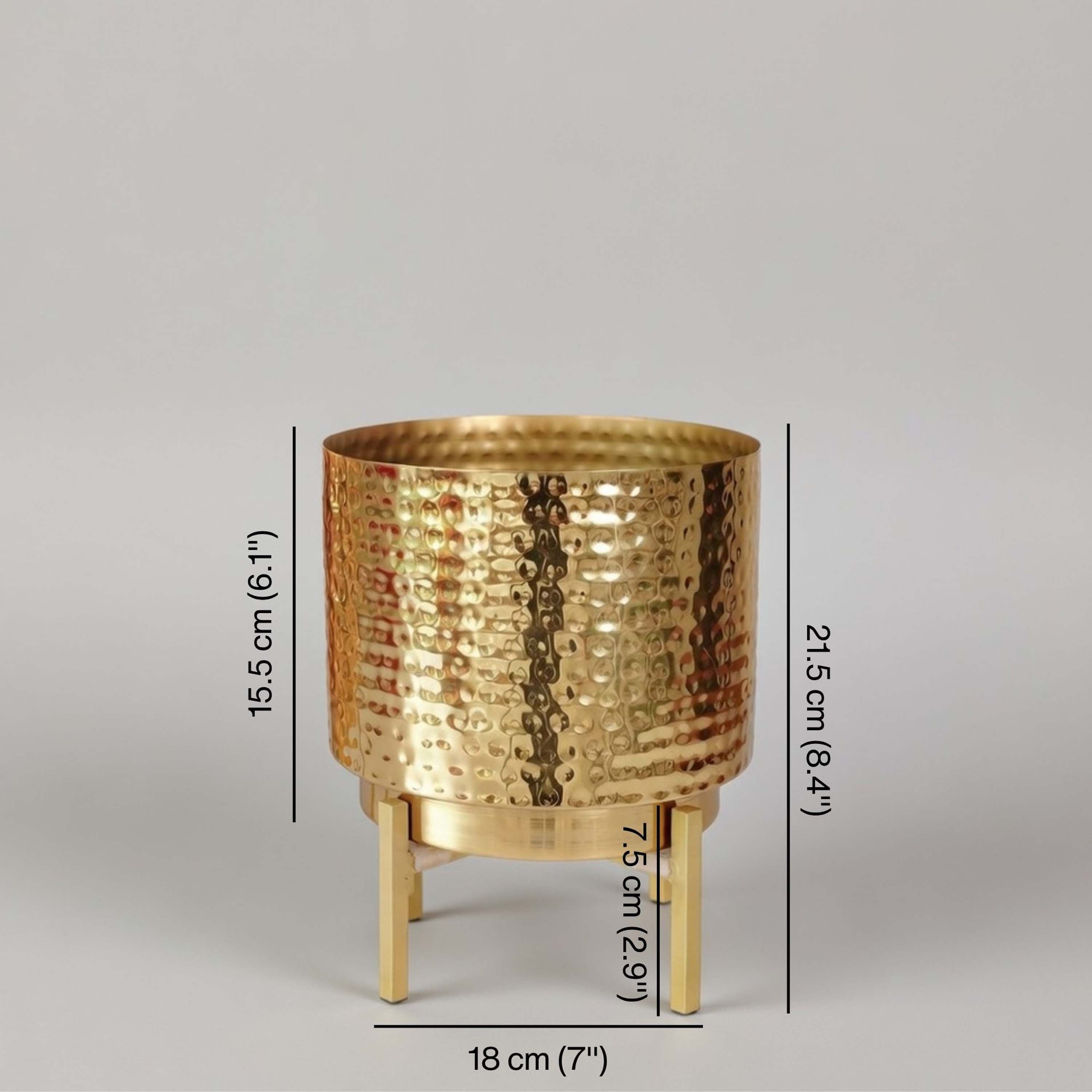 Elegance Metal Planter, Large (Planter Only)
