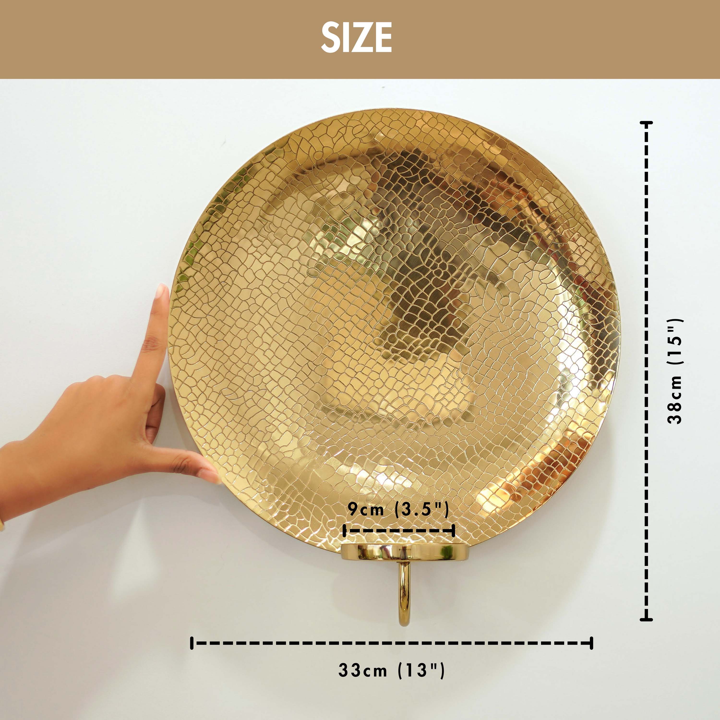 Golden Crackled Texture Wall Sconce