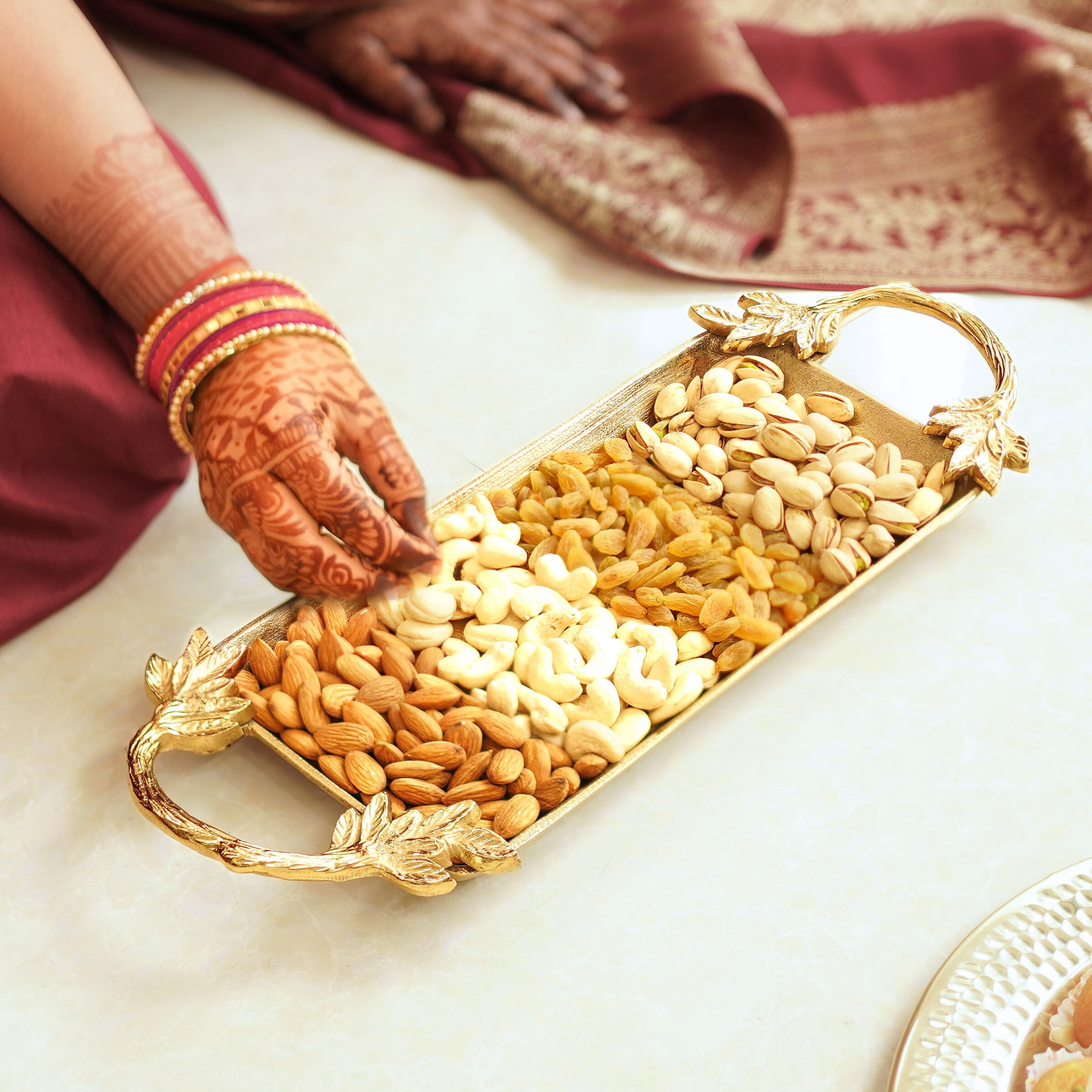 Diwali decorative tray, festive serving tray, Diwali home decor trays, Diwali Gift, Diwali Gifts