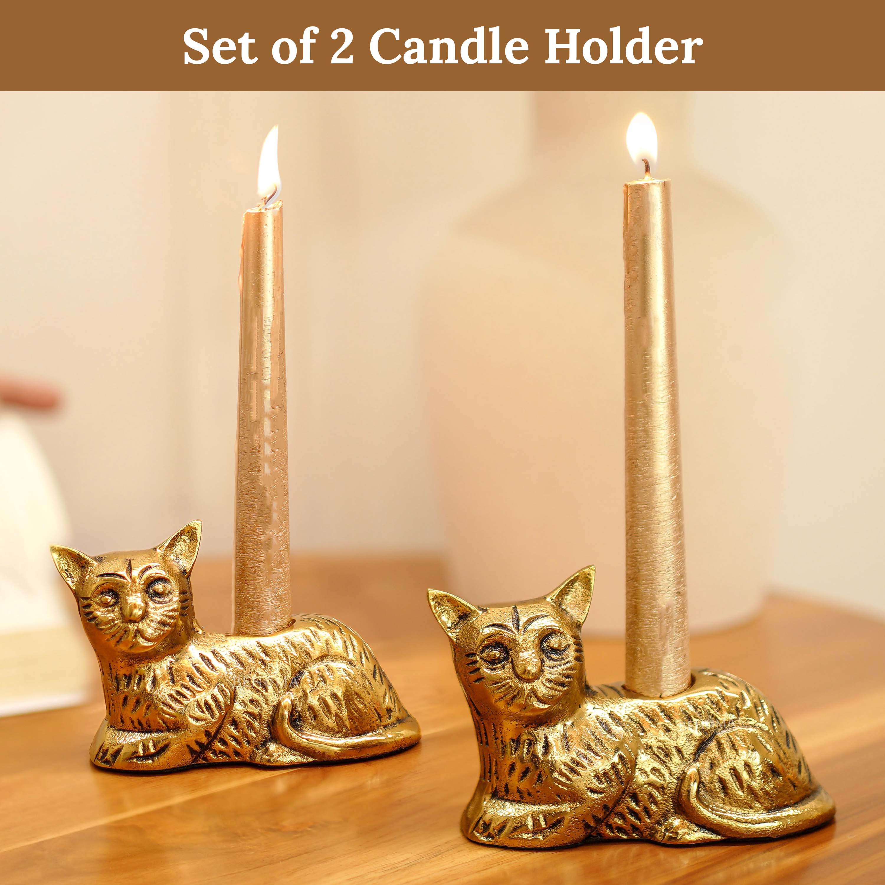 Cat Candle Holder Stand, Gift, Christmas decor, home decor, Housewarming gift, Birthday gift