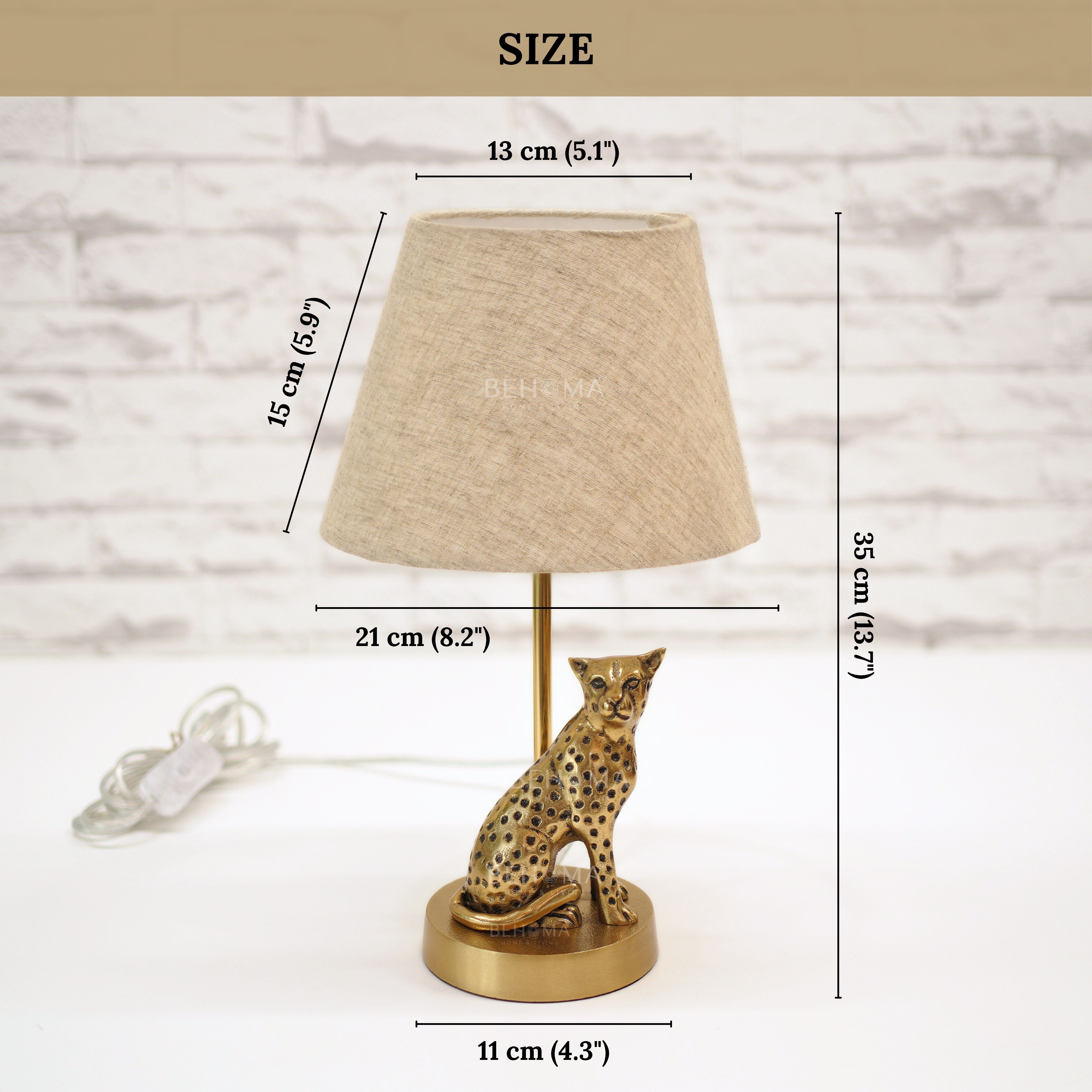 Jaguar Figurine Table Lamp