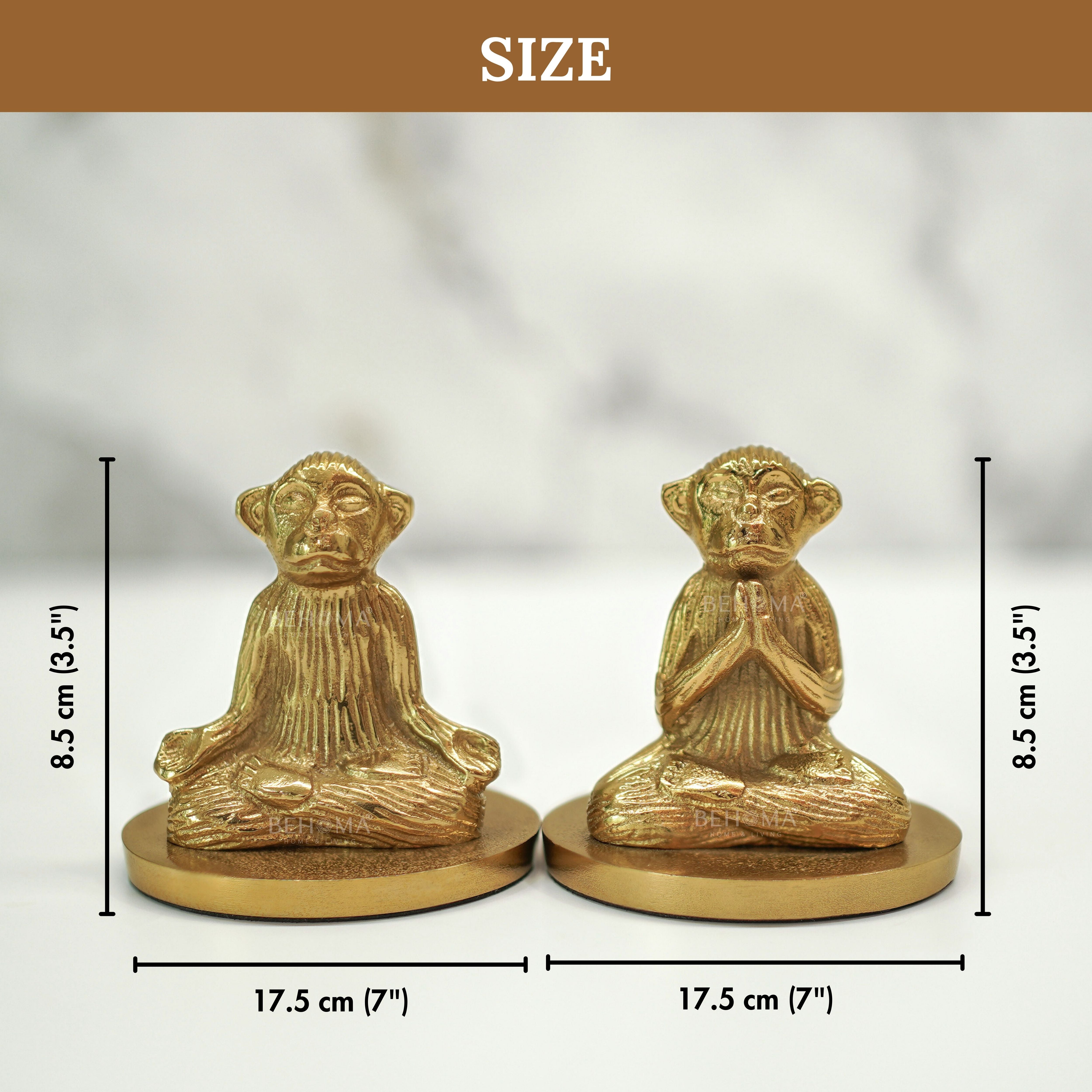 Yoga Monkey Candle Holder, Set