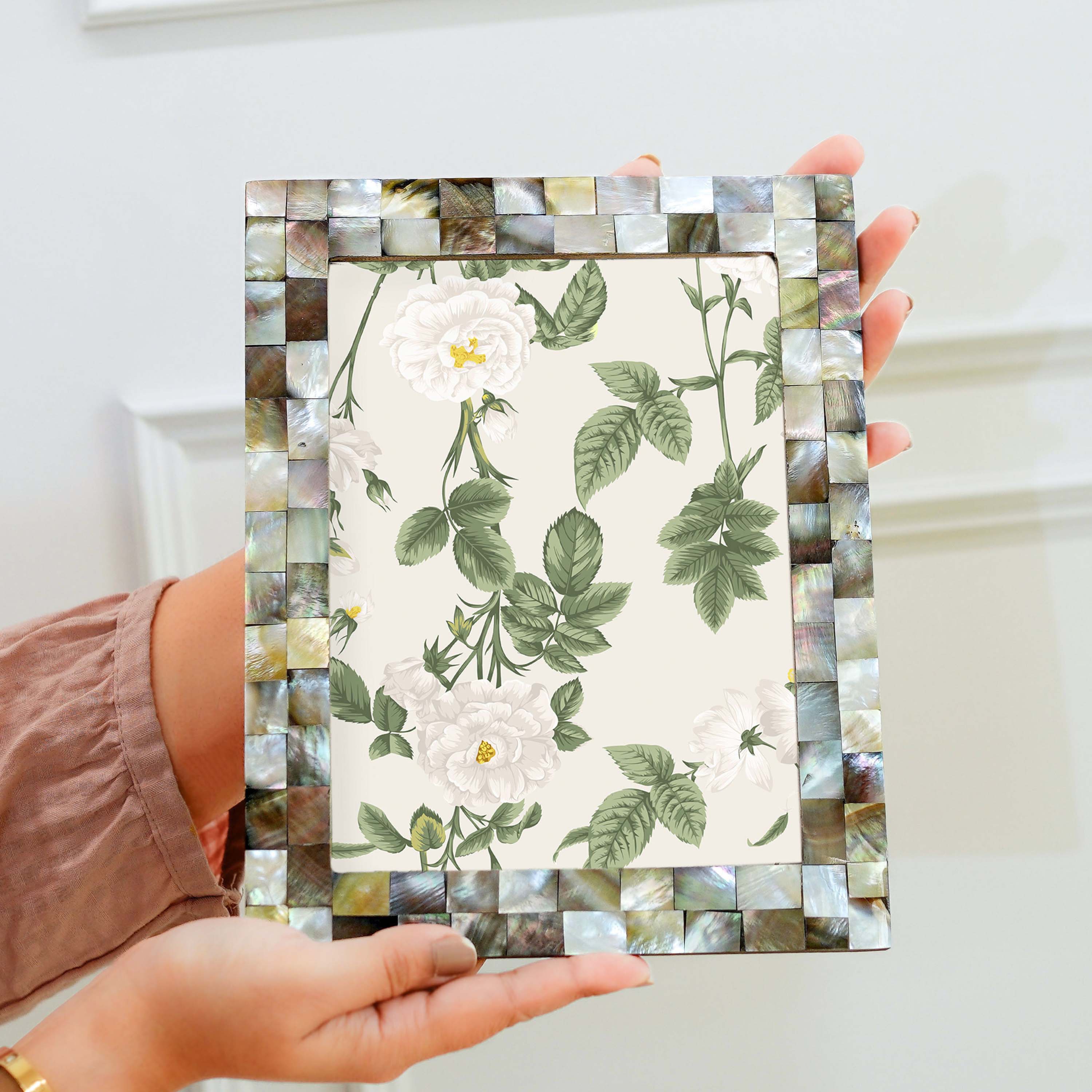 Pearl Photo Frame Black - 6x8