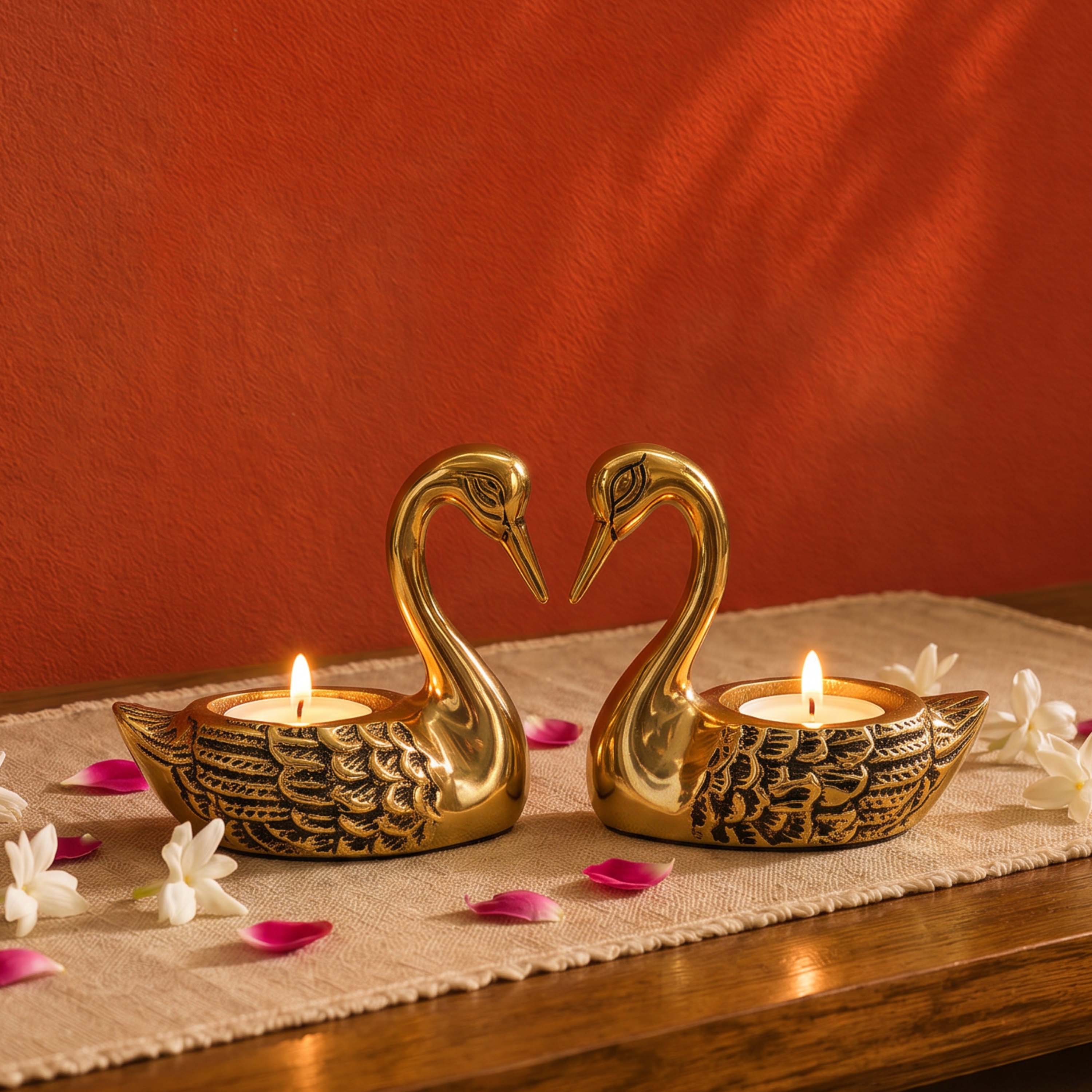Swans Tealight Holder set