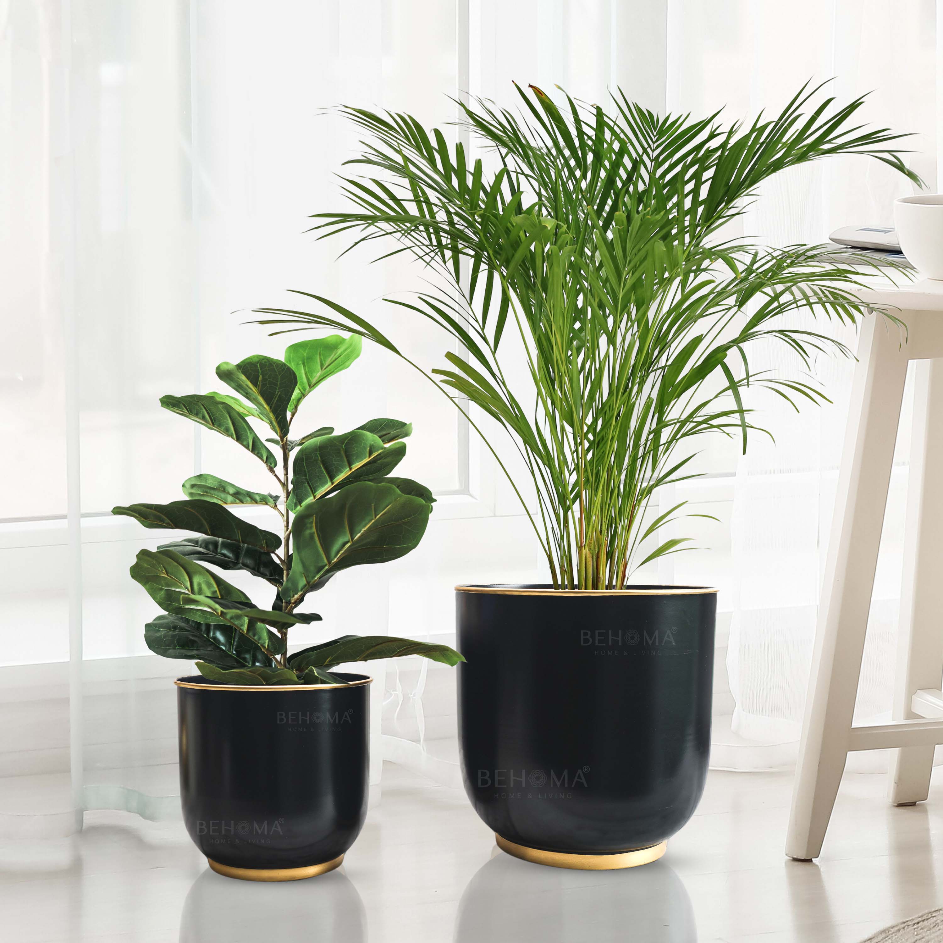 Floor Metal Planters, Set (Pot Only)