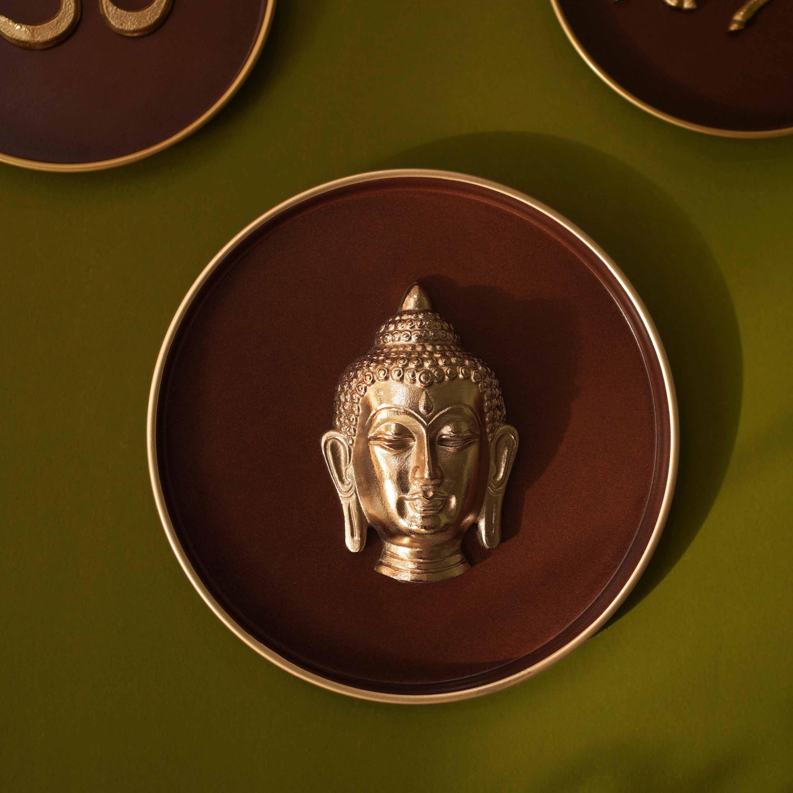 Buddha Wall Plate, 10 Inch