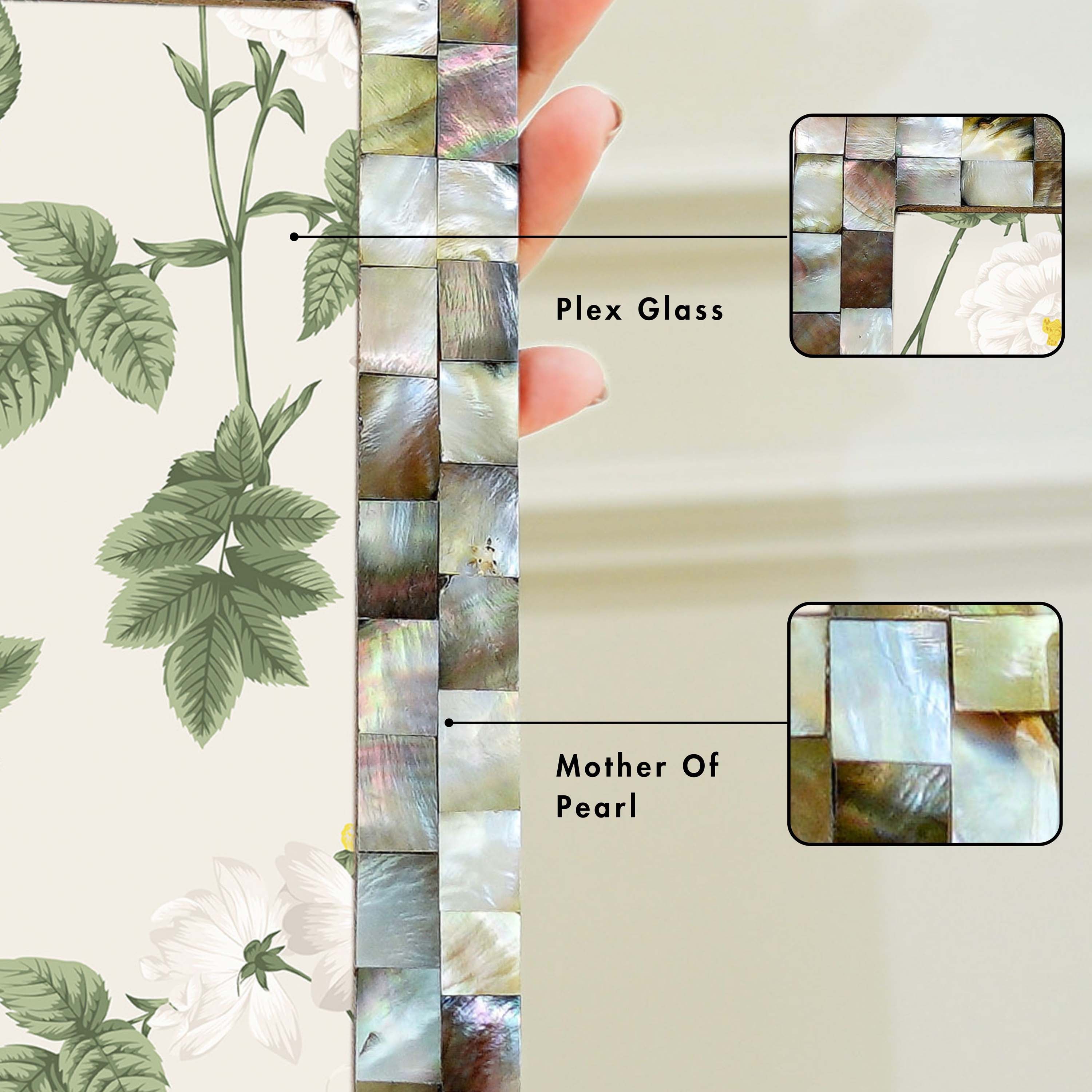 Pearl Photo Frame Black - 6x8