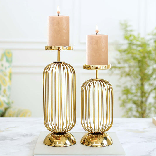 Cage Candle Holder Set