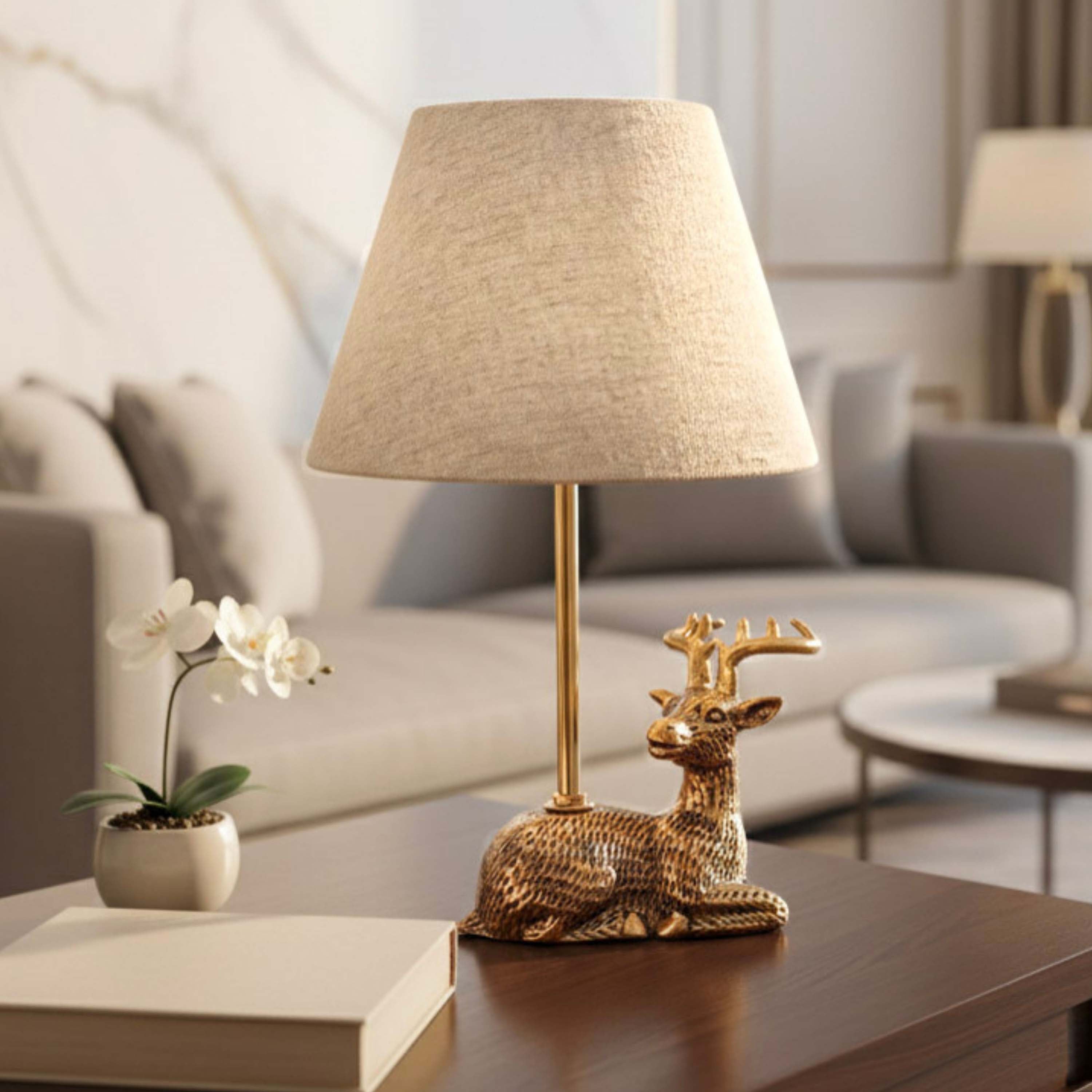 Deer Figurine Table Lamp