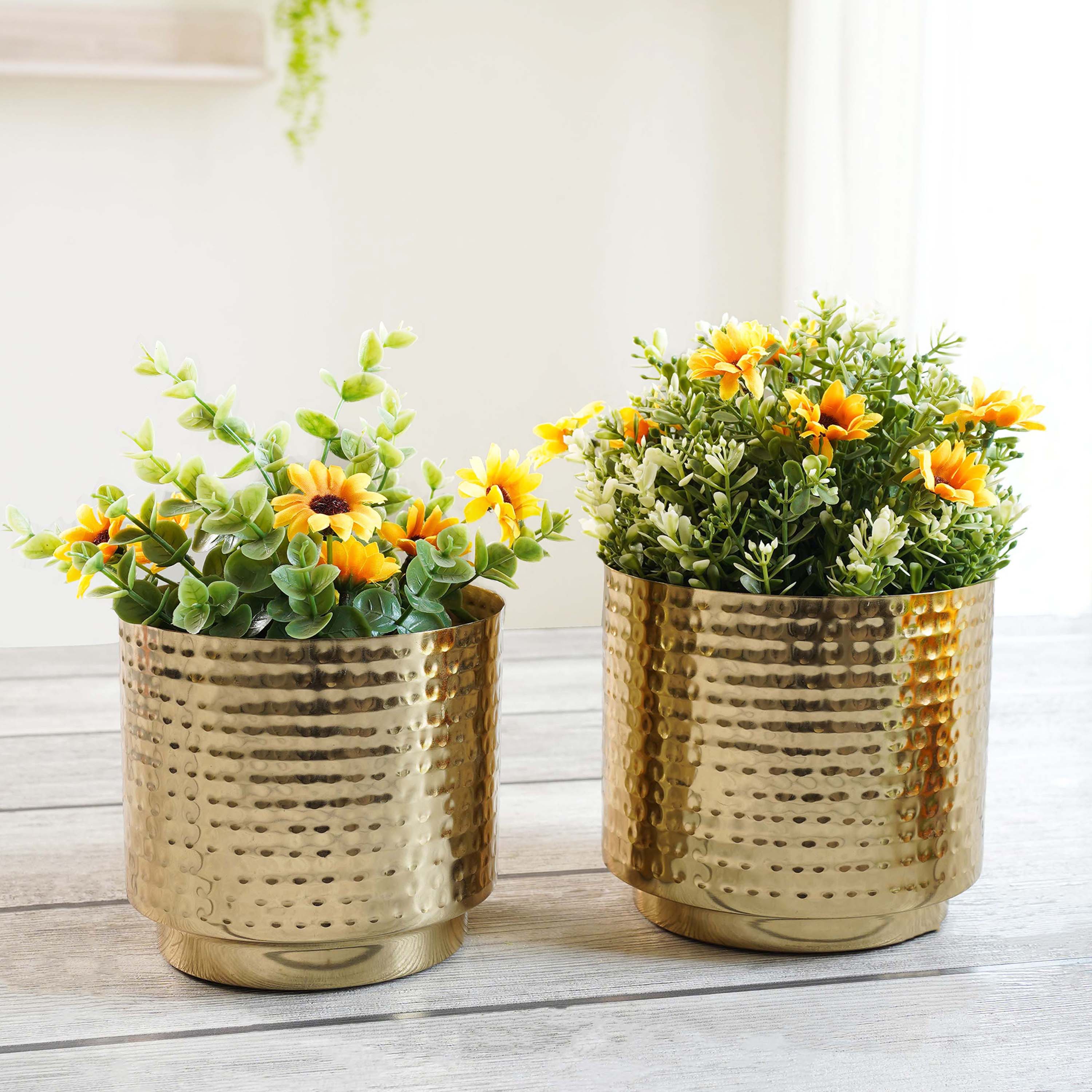 Table-top Metal Planter Set of 2 (Pot Only)