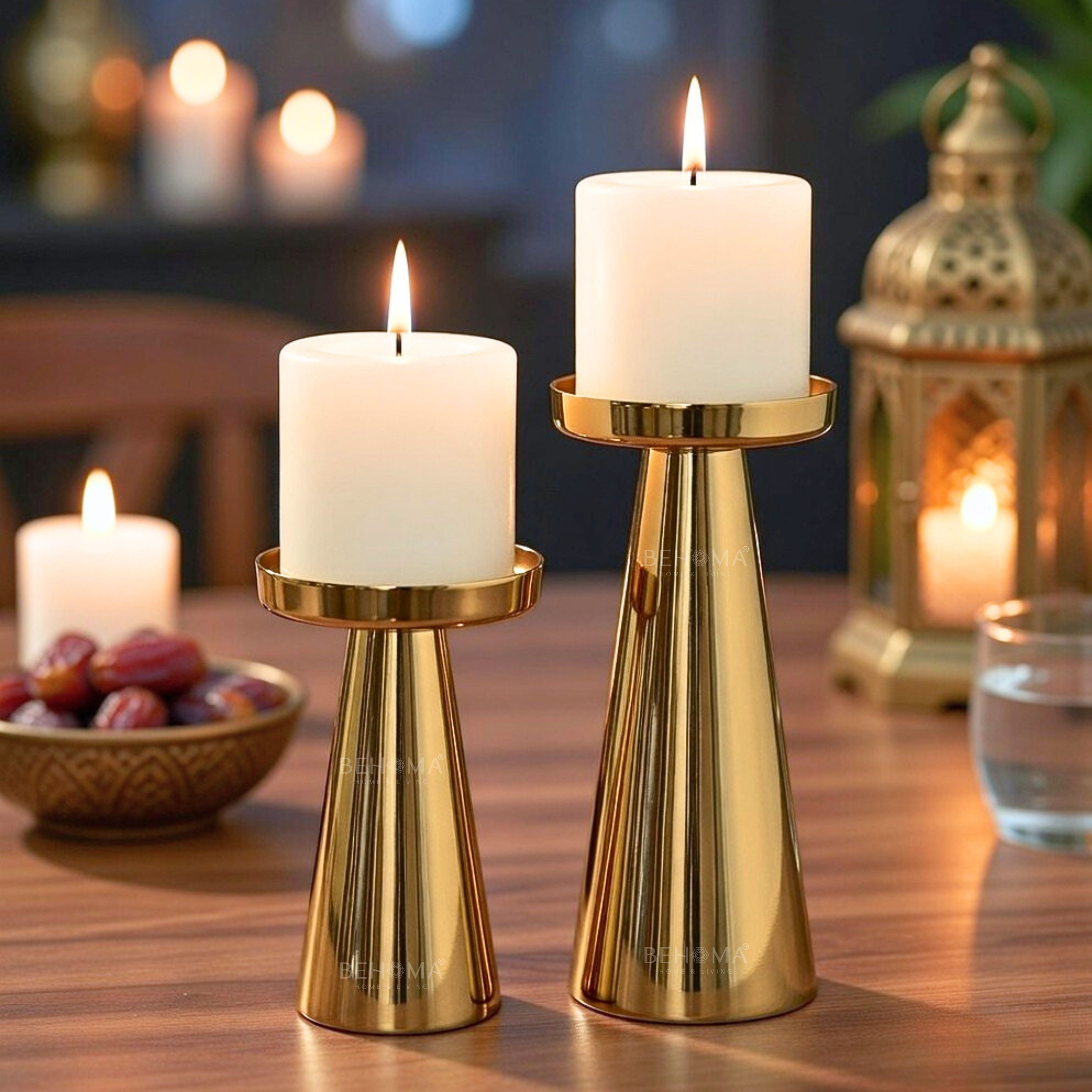 Metal Candle Holder Set