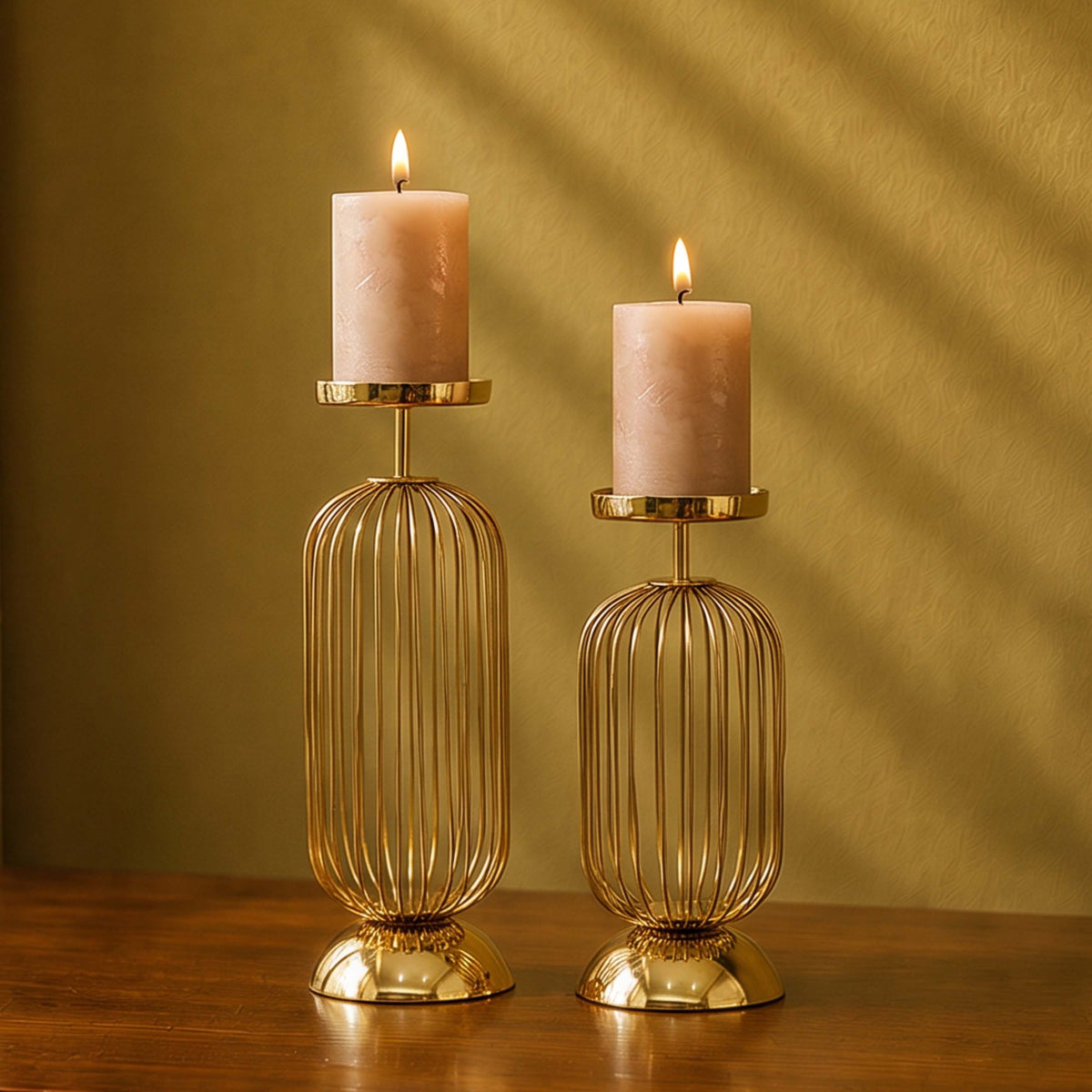 Cage Candle Holder Set