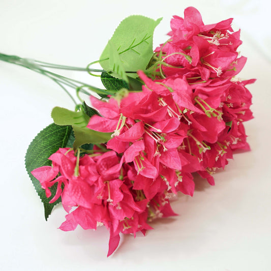 Combo of Matki Metal Vase and Bougainvillea