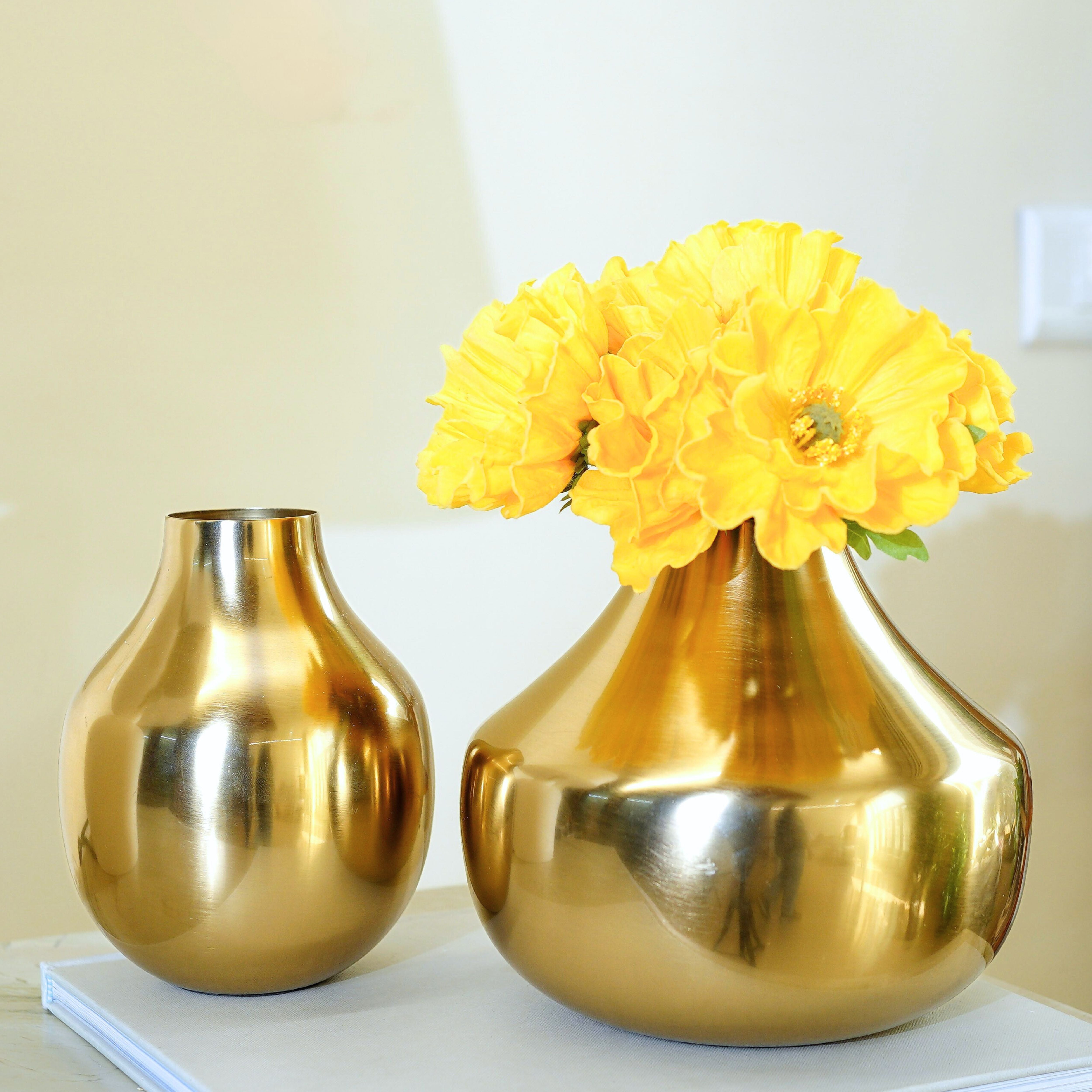 Metal Vase, Birthday Gift, Mother's day gift Set