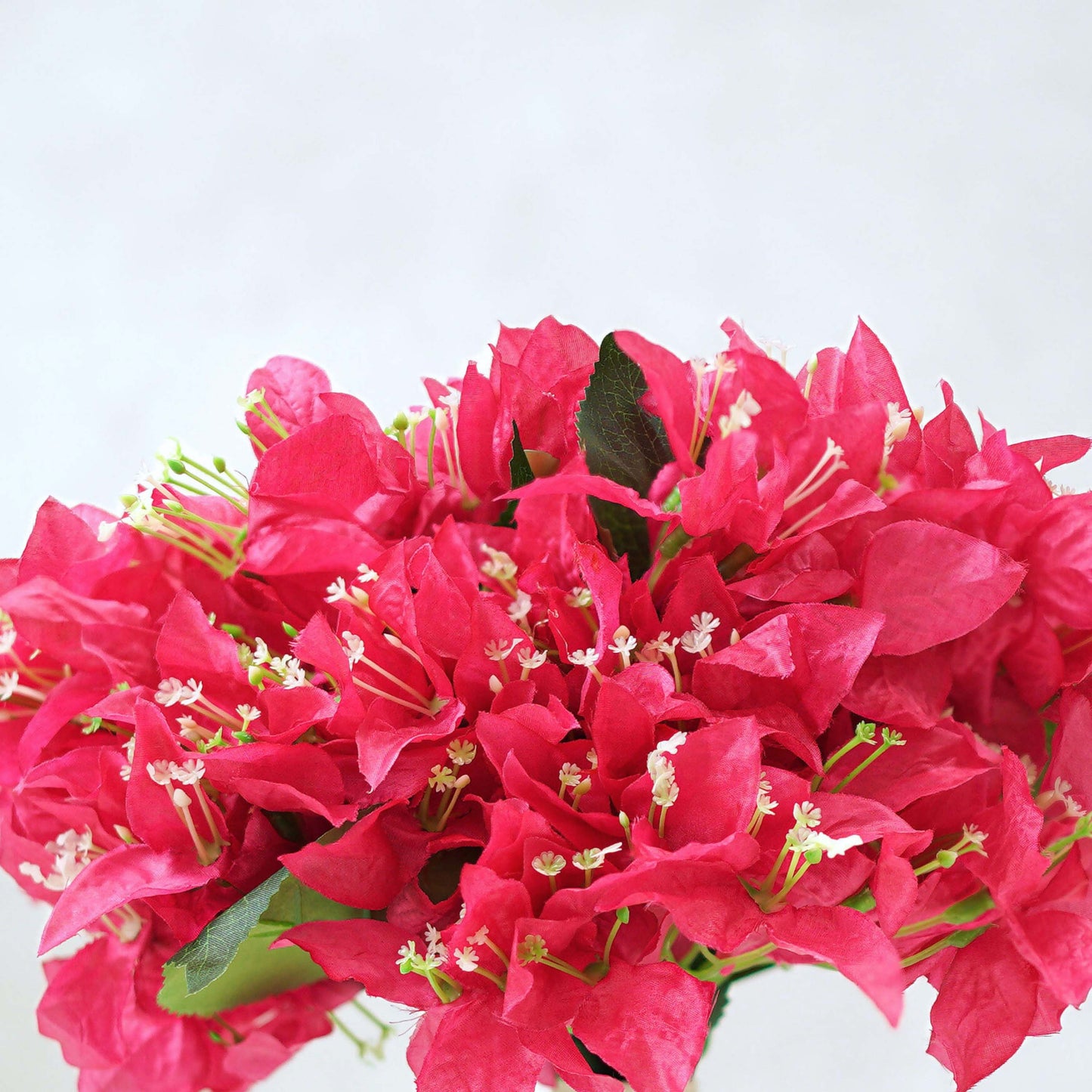 Combo of Matki Metal Vase and Bougainvillea