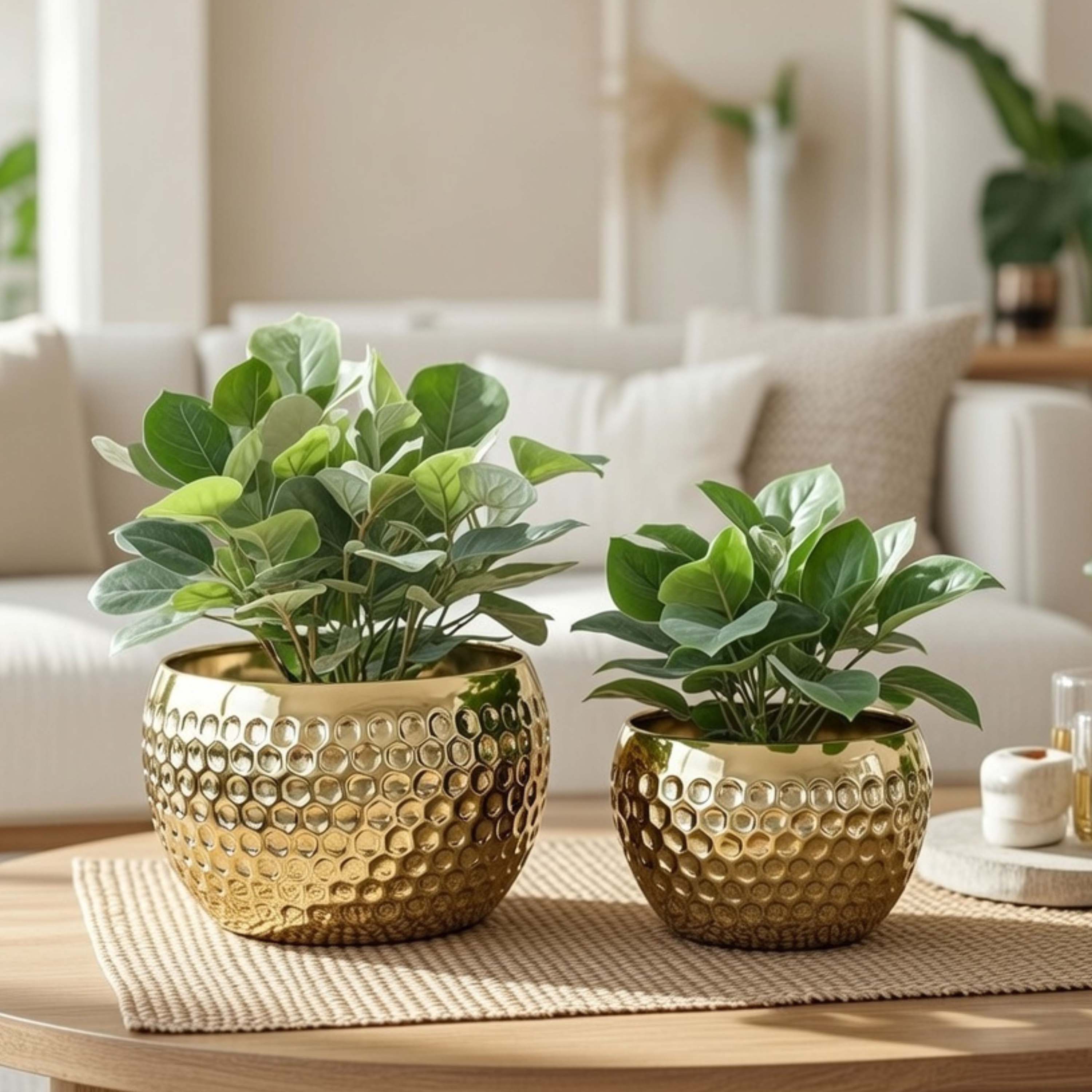 Honeycomb Metal Planter, Set (Pot Only)