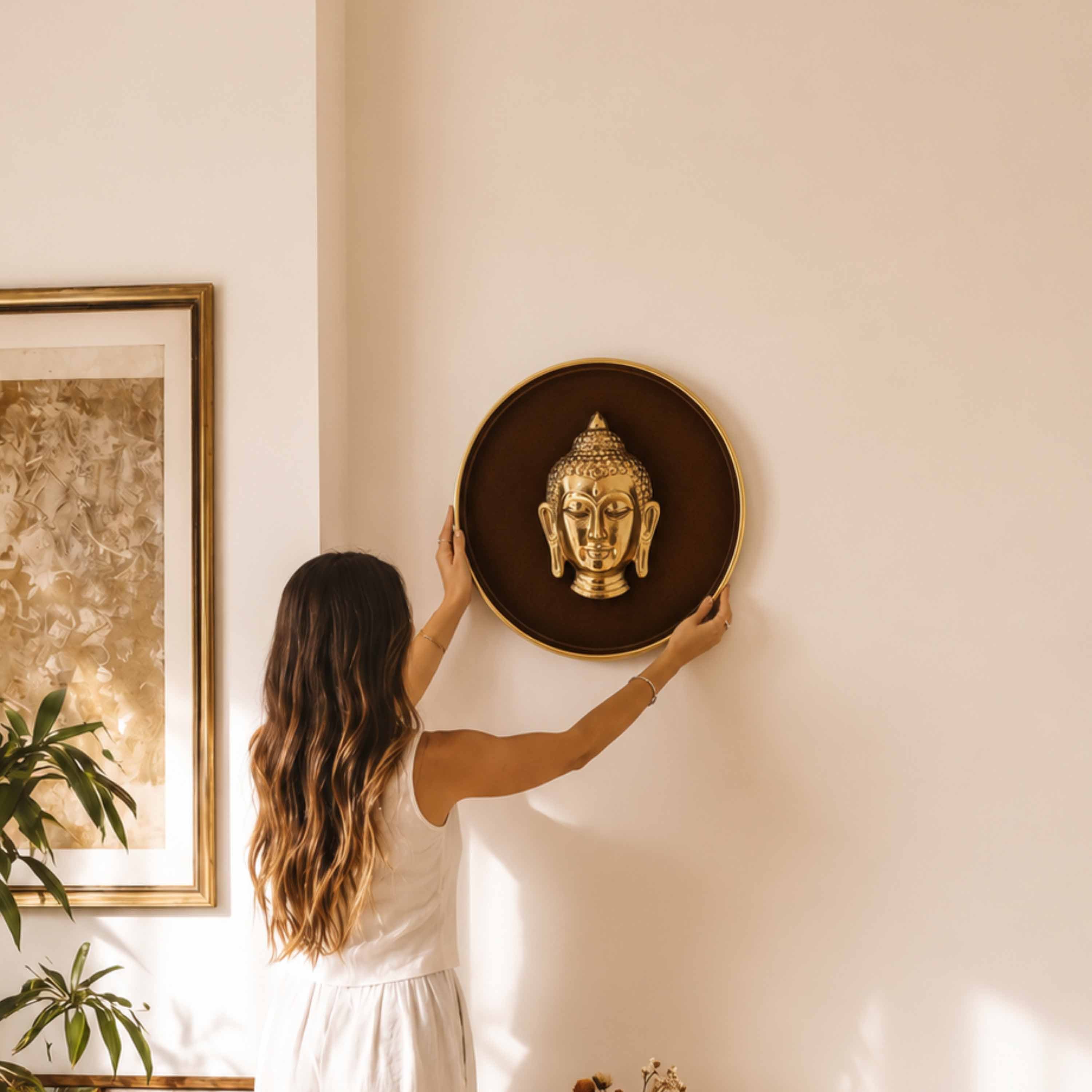 Buddha Wall Plate, 10 Inch