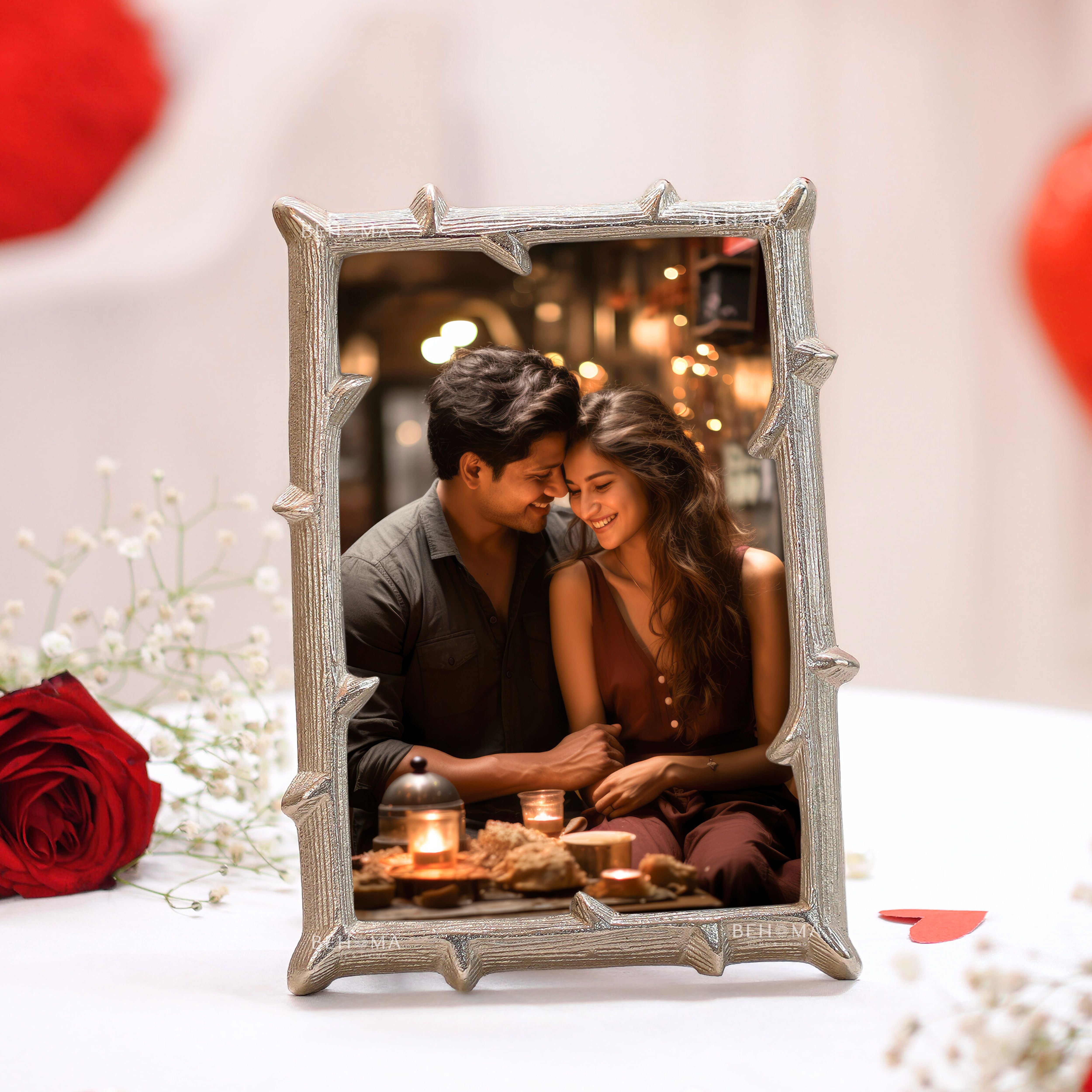 Metal Twig Frame, Silver - (4x6)